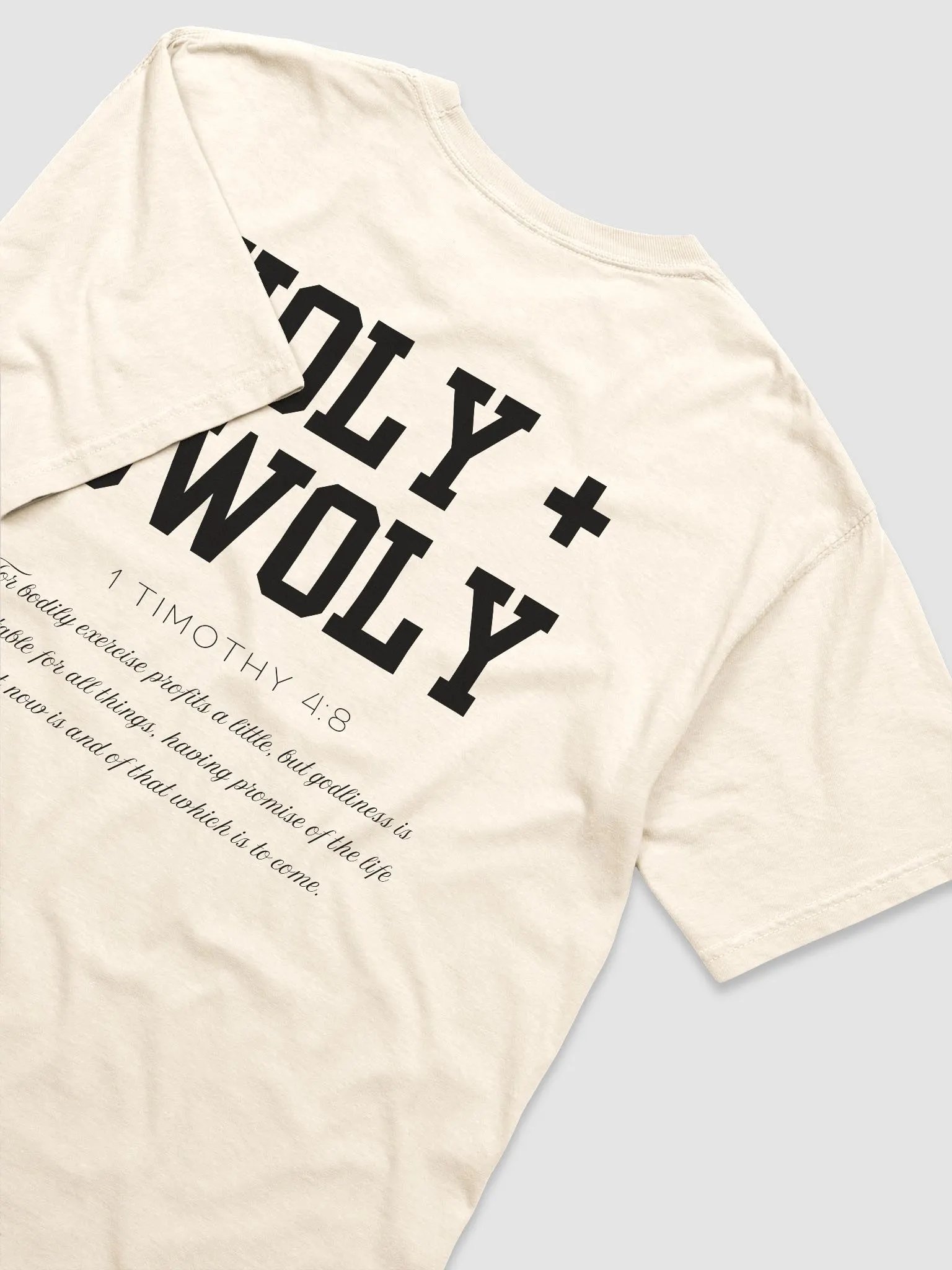 1 Timothy 4:8 | Center Logo | Black Text product image (3)