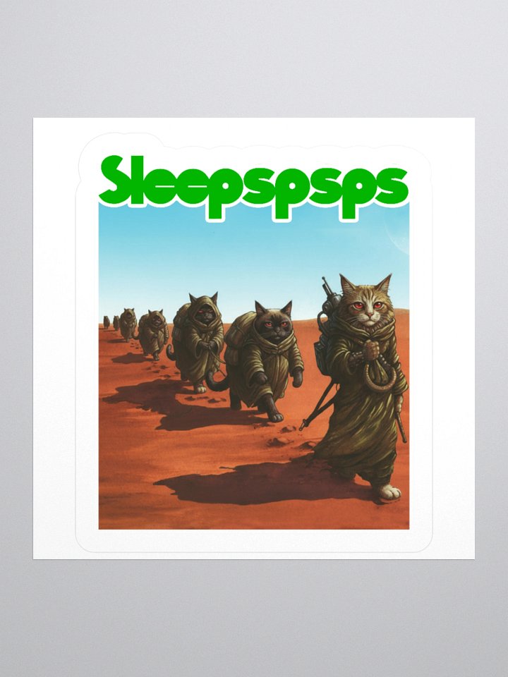 SLEEPSPSPS KISS CUT STICKER product image (2)