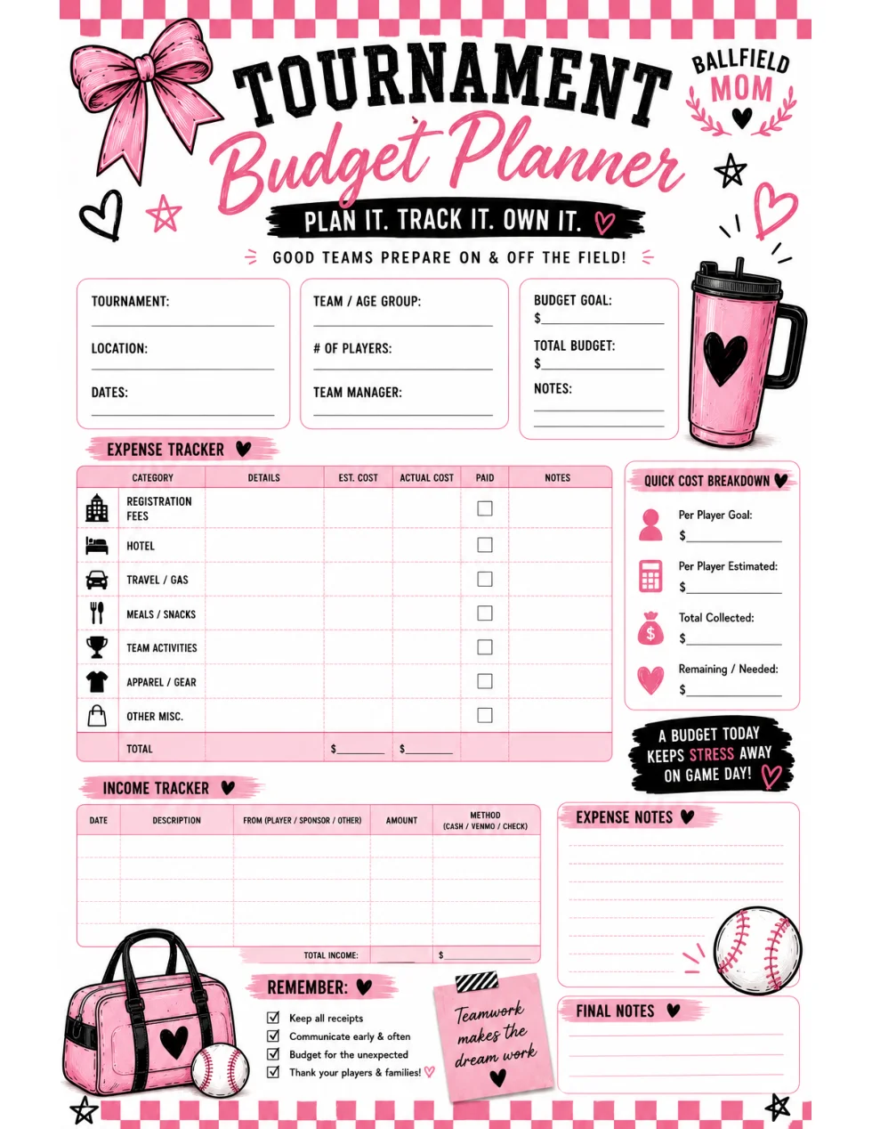Tournament Money Bundle | Printable PDF product image (2)