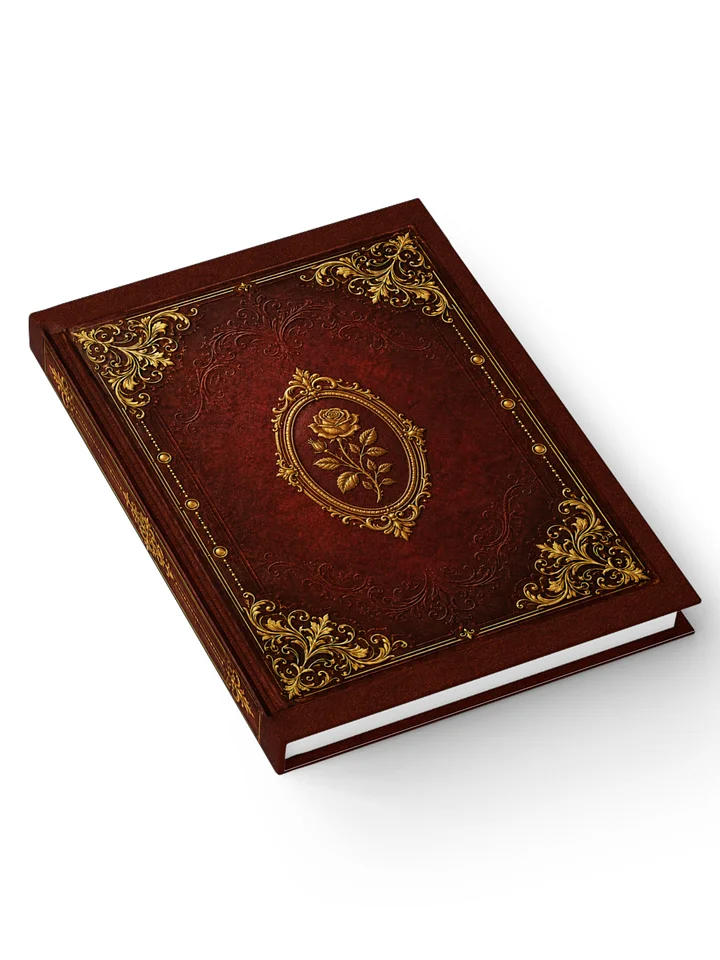 Vintage Rose Journal | Blank Notebook, Leather-Look Hardcover product image (1)