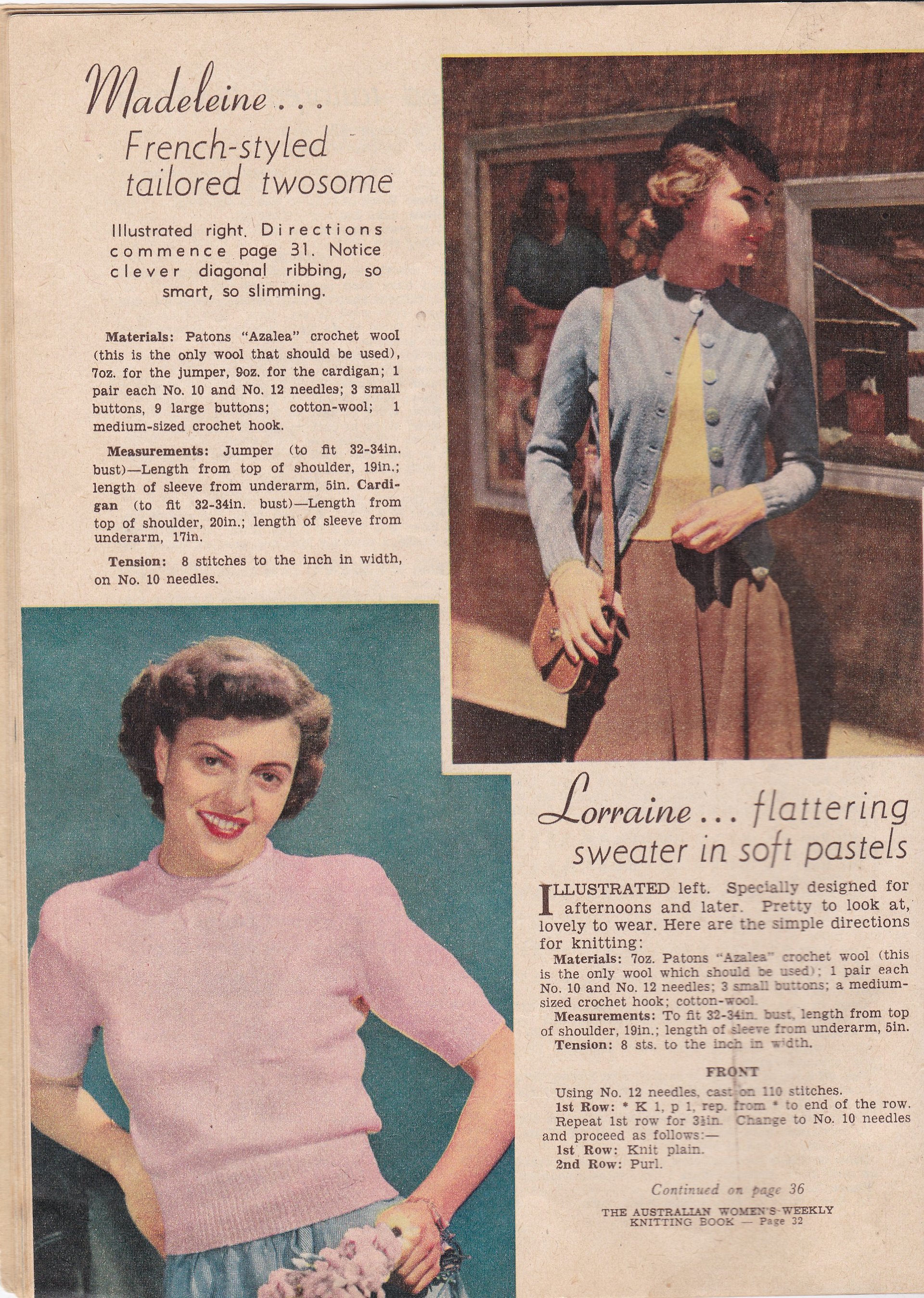 Vintage Australian Women's Weekly Knitting Pattern book product image (5)