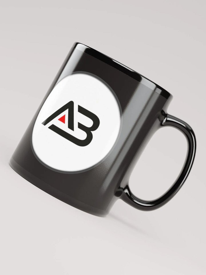 ABVOLLEYBALL Plain Black Ceramic Coffee Mugs for Daily Use Microwave Safe Cylindrical, 325ml product image (3)