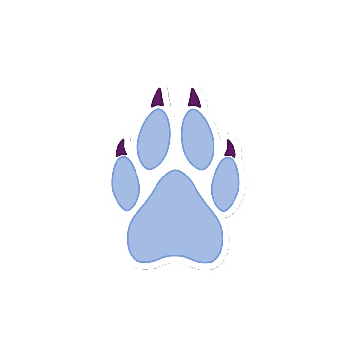 Wolf Paw Magnet product image (2)