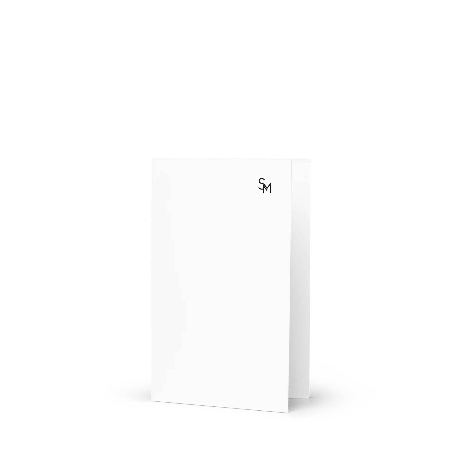 Minimal S M Monogram Greeting Card product image (1)