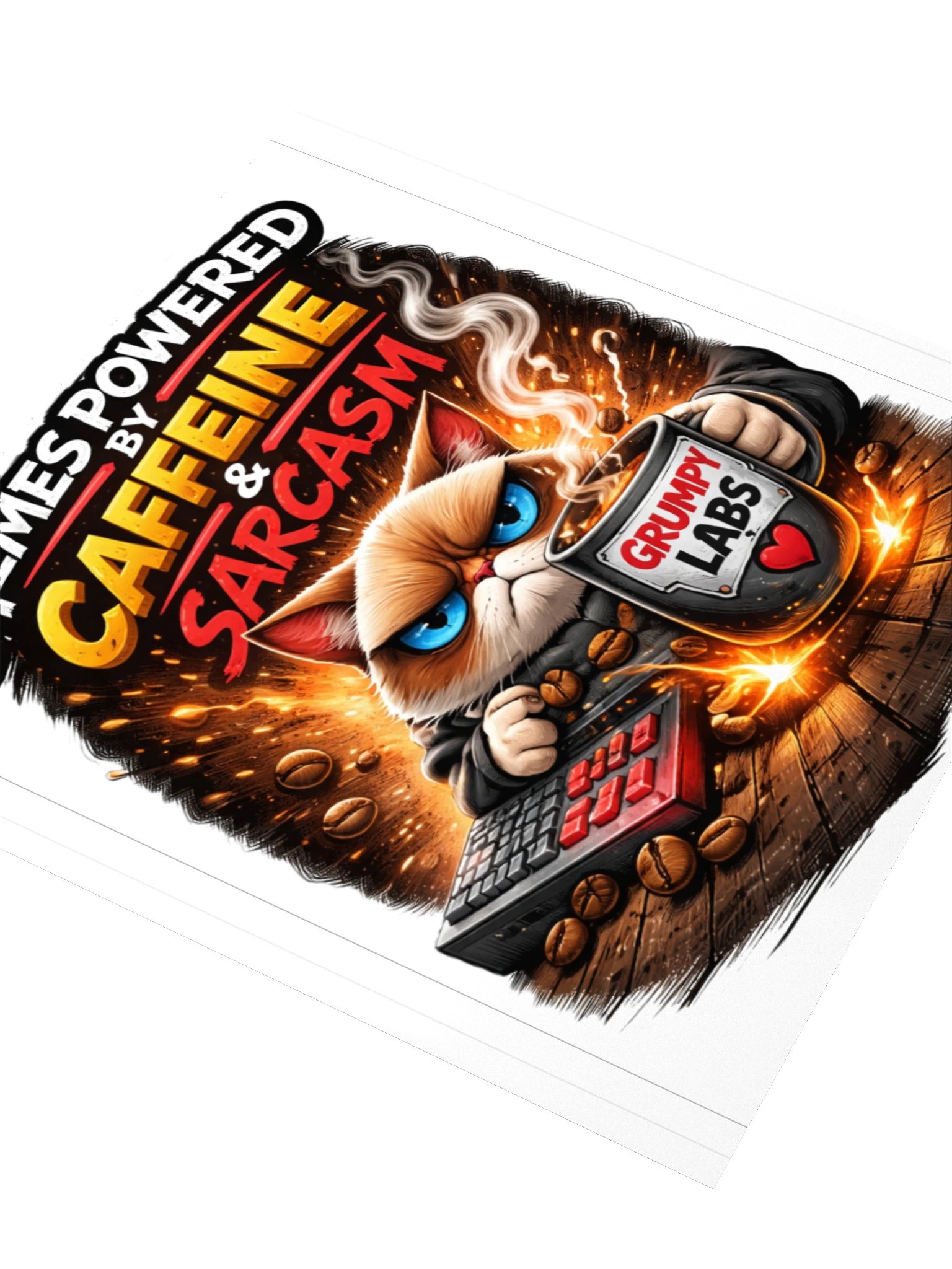 Powered By Caffeine & SARCASM! product image (5)