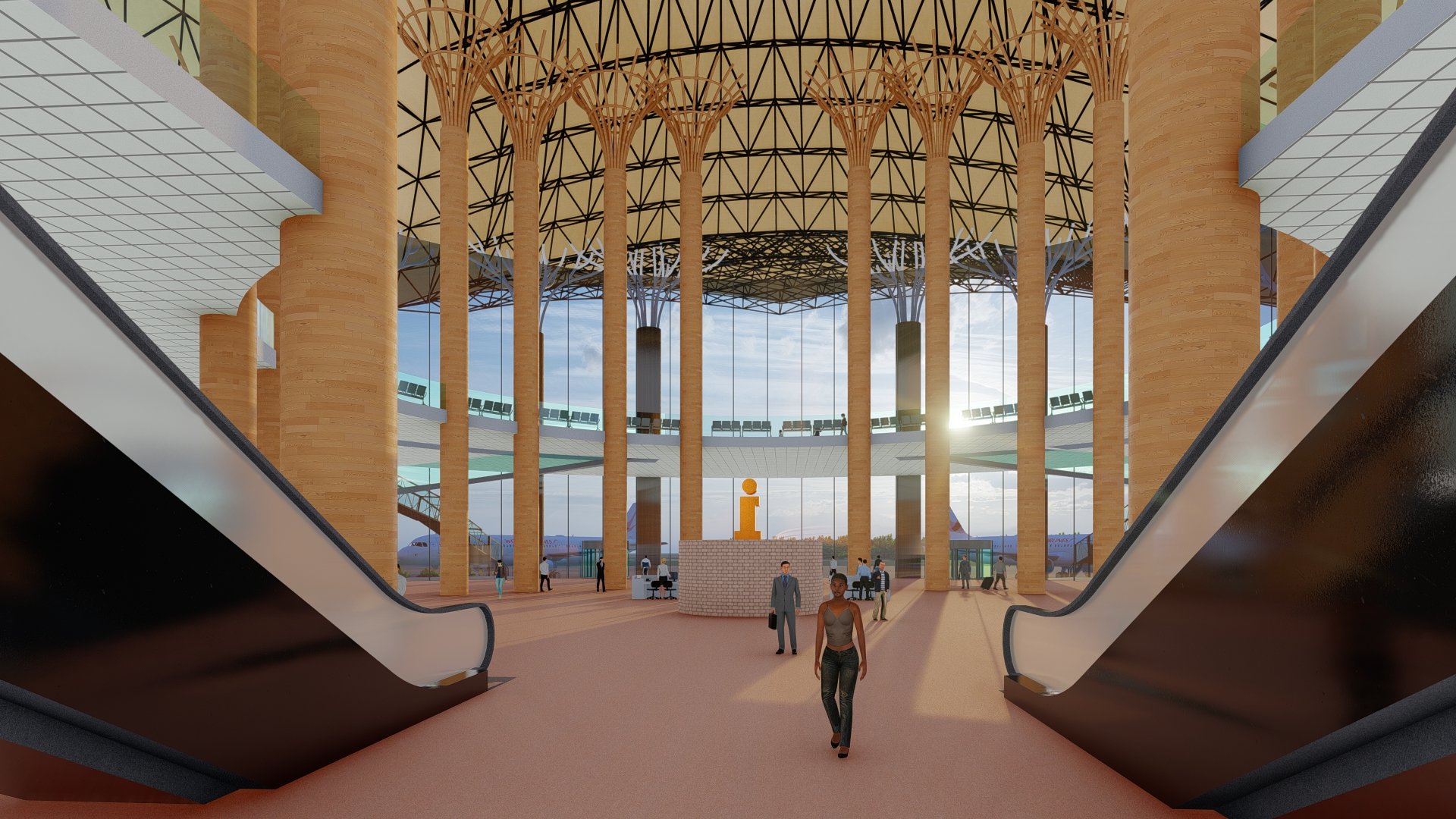 Airport Terminal 3D Model + AutoCAD Plan Bundle product image (4)