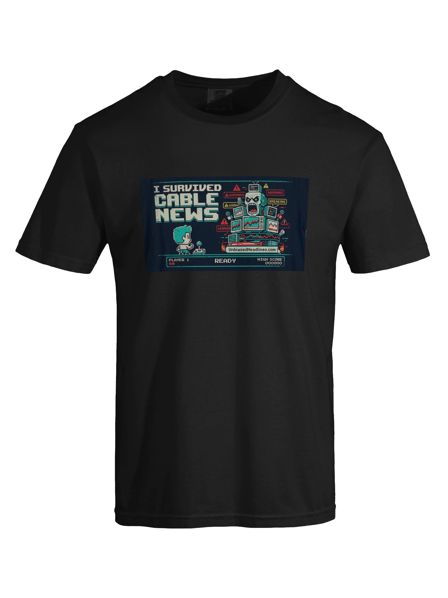 I Survived Cable News (Arcade) Tee - Large Front product image (5)