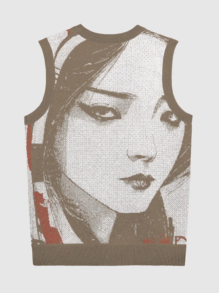 Geisha-Inspired II Serenity Jacquard V-Neck Vest product image (2)