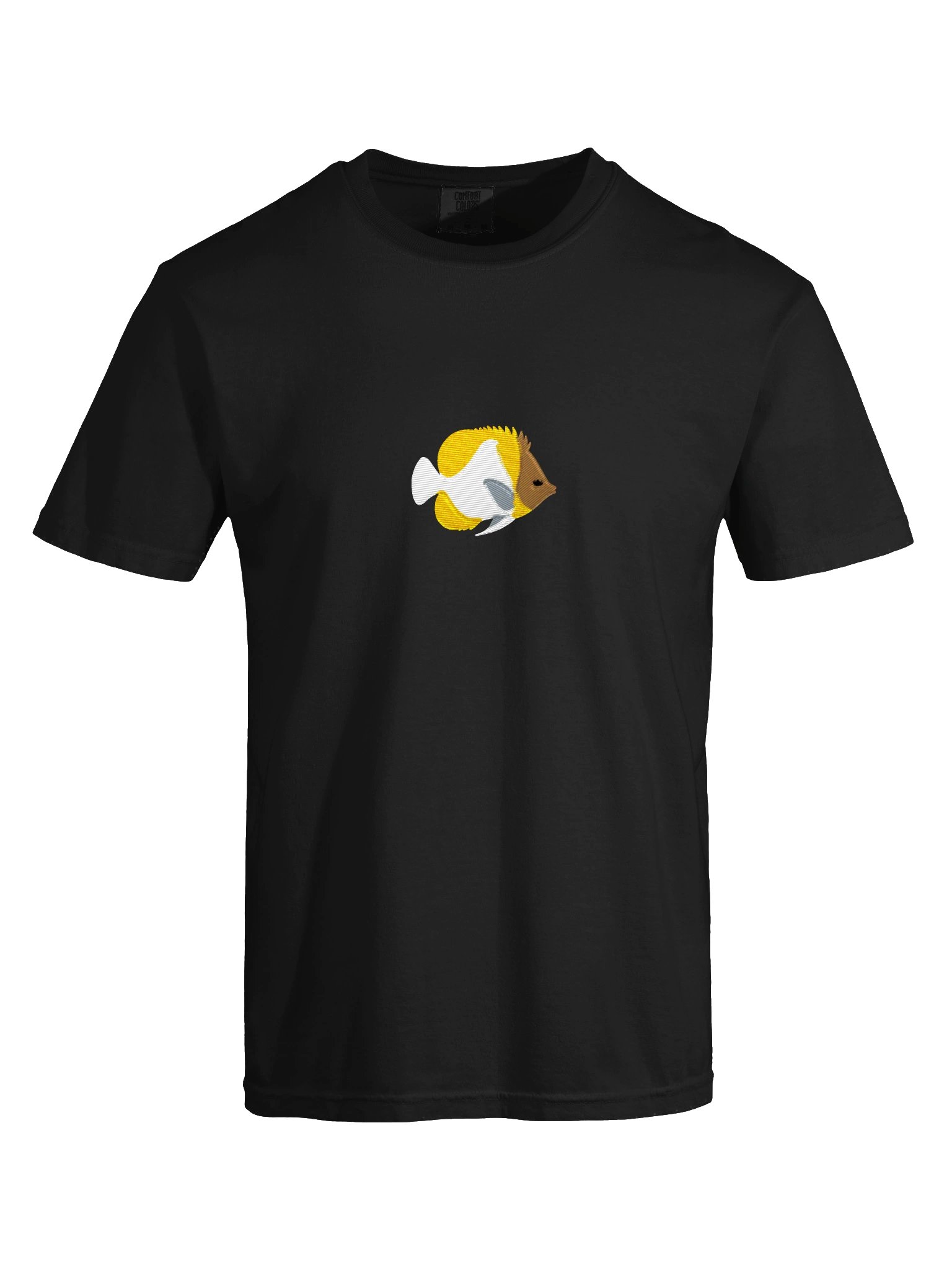 Pyramid Butterflyfish Embroidered Shirt | Reef Aquarium Fish Embroidery Tee | Saltwater Marine Fish Apparel product image (9)