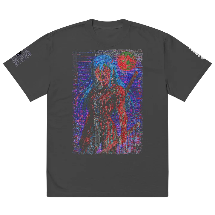Neon Bloodsoaked Samurai Premium Oversized Faded T-Shirt product image (1)