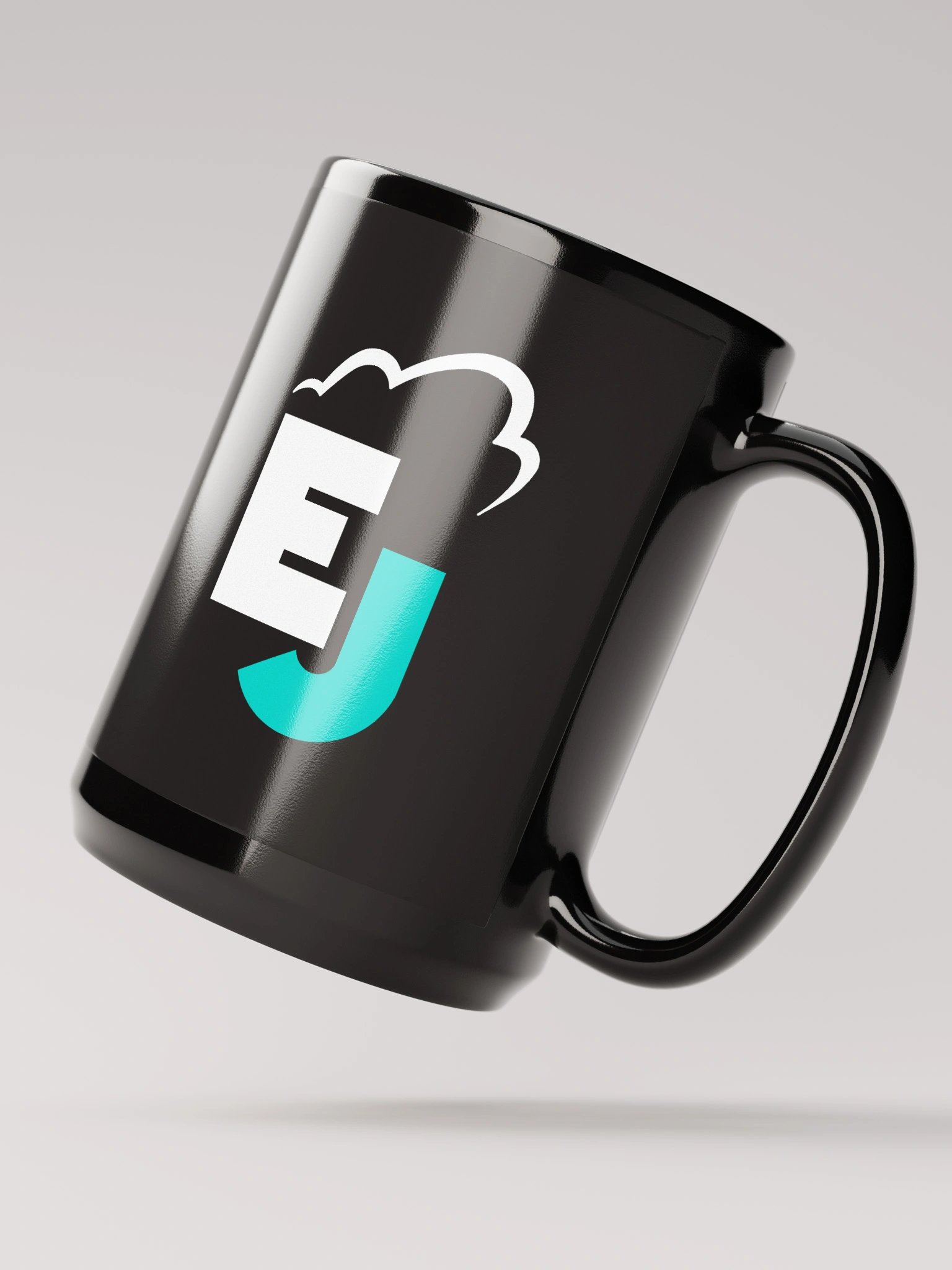 Tasse Noire Glossy Logo EJ product image (2)