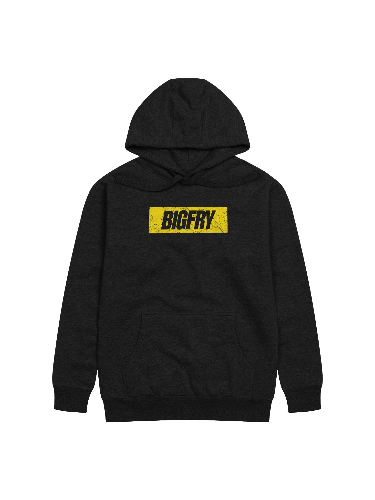 BIGFRY™ | TOPOGRAPHY HOODIE (BLACK) product image (1)