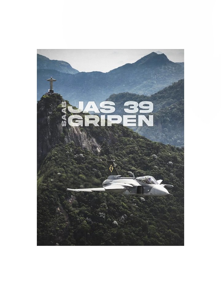 JAS 39 Gripen Multirole Fighter Poster product image (1)