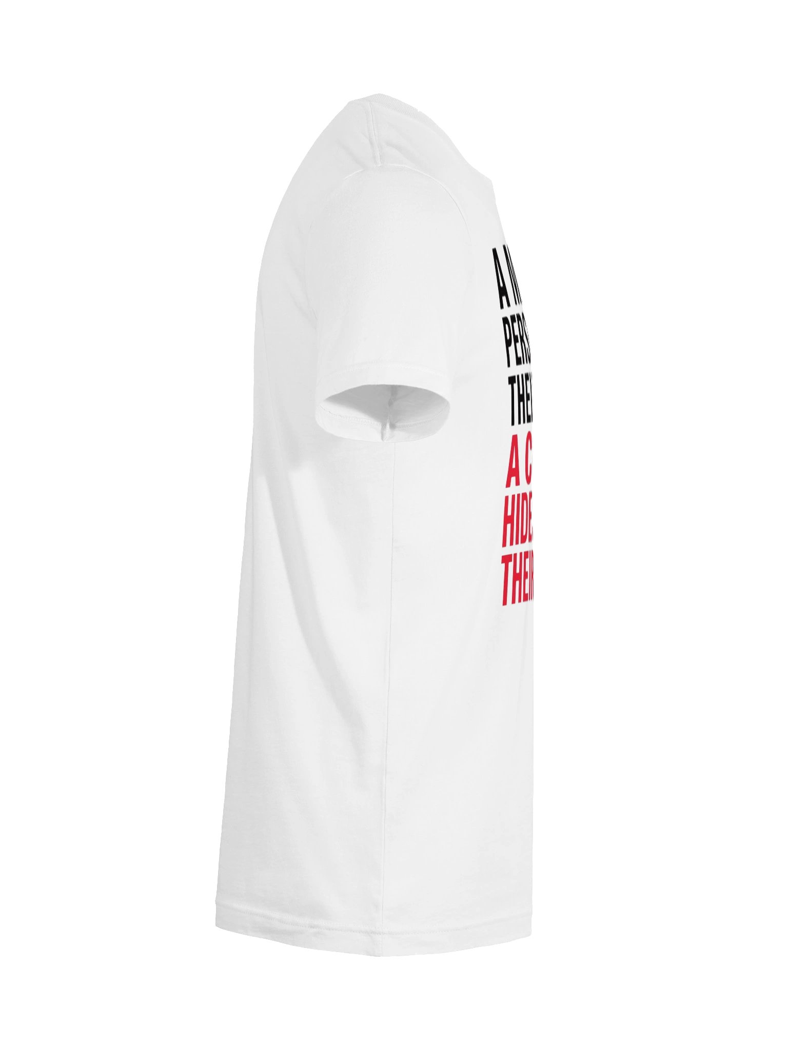 A mature person uses their words. A coward hides behind their silence. Statement Tee product image (64)