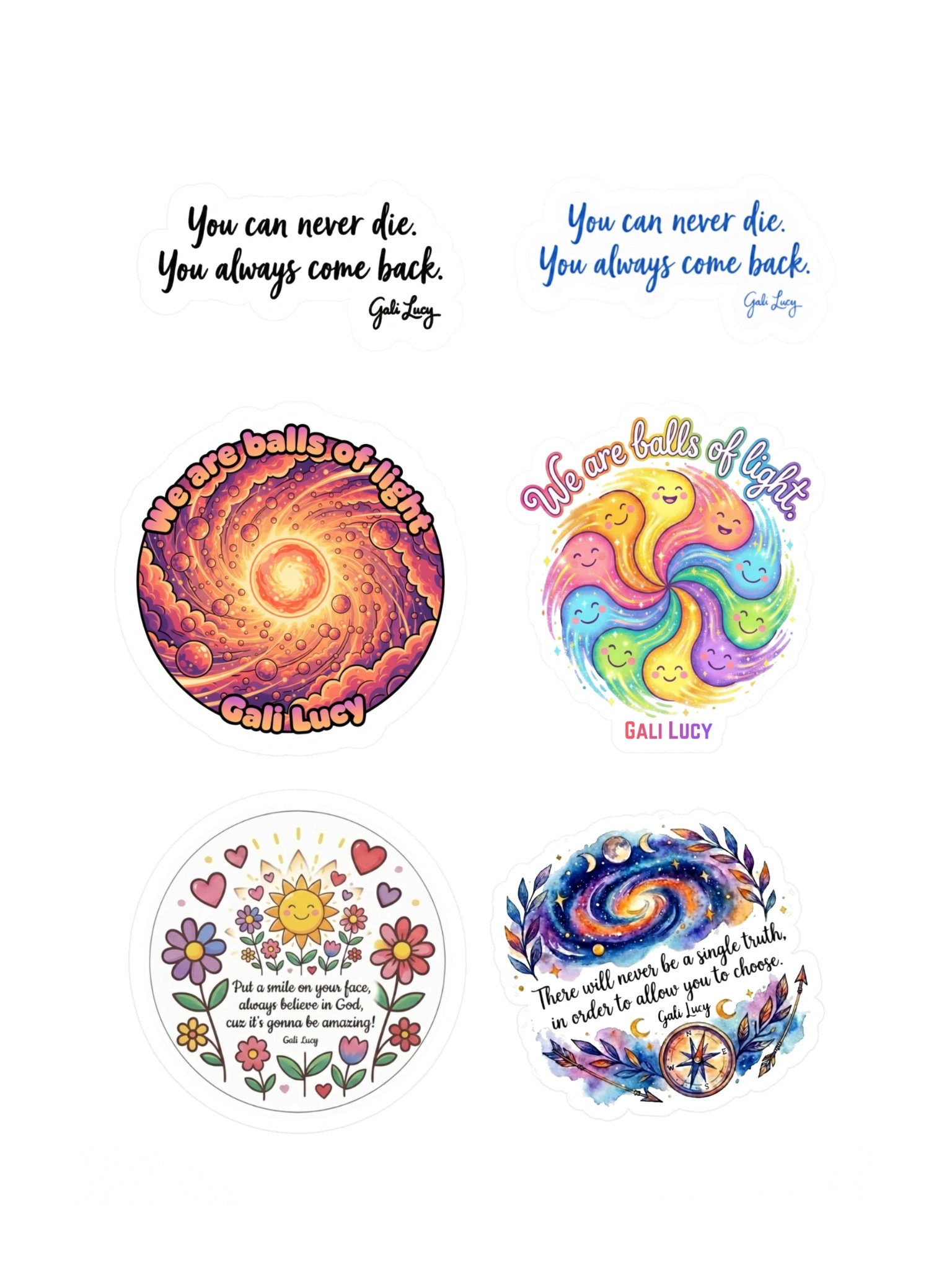Set of 6 Stickers - Style 3 product image (1)