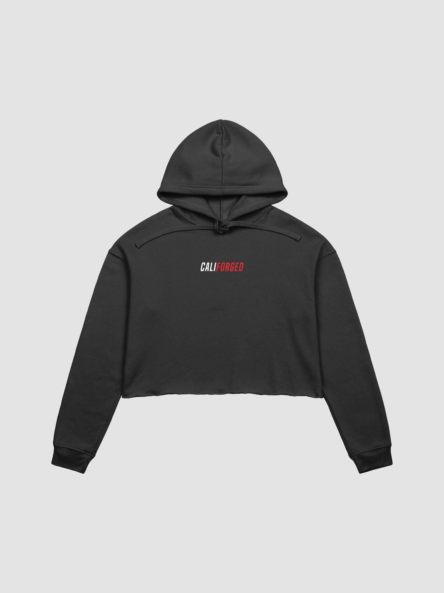FORGED Crop Hoodie Black product image (1)