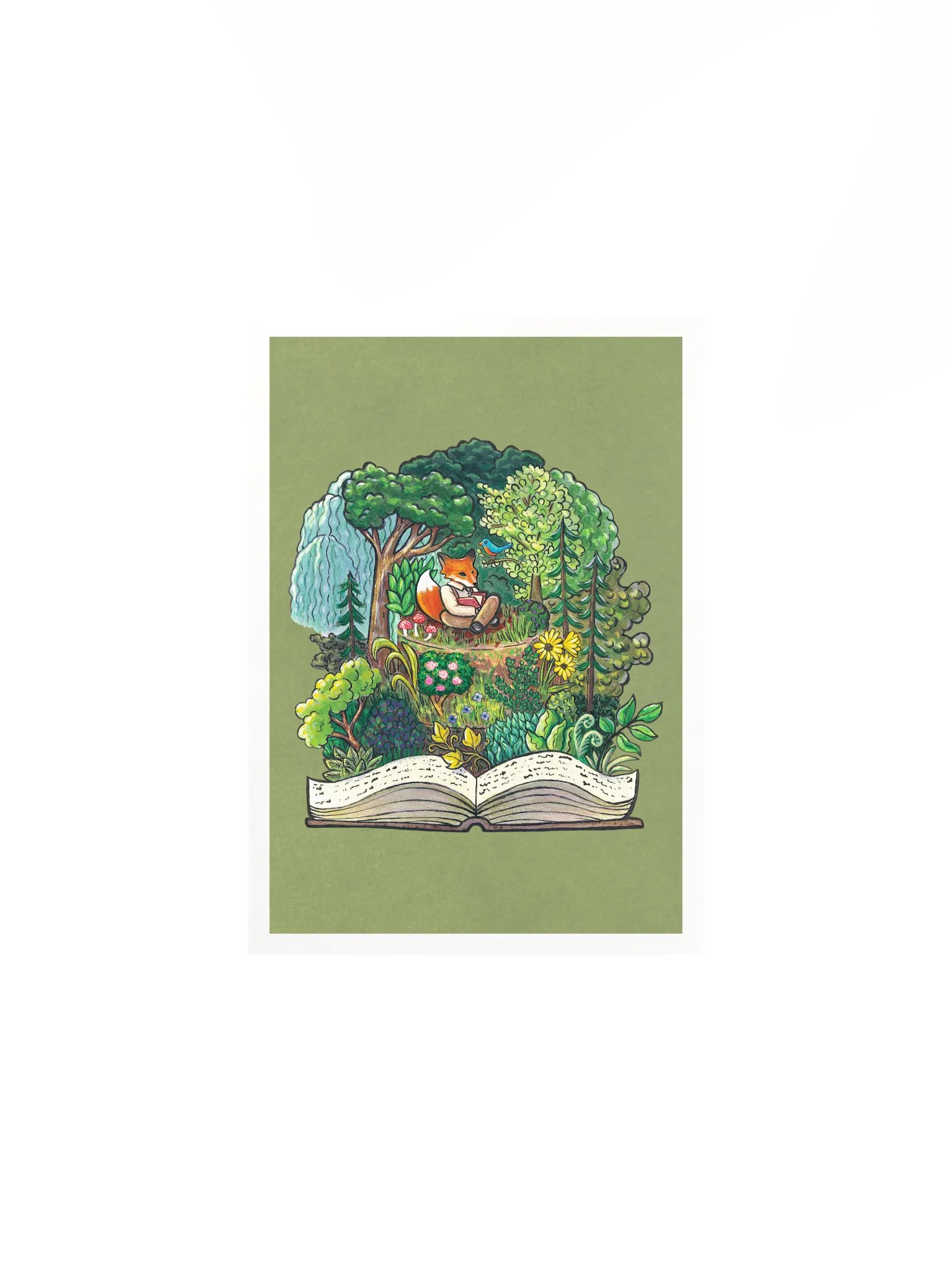 Fantasy Forest Fox Cake - Print product image (2)