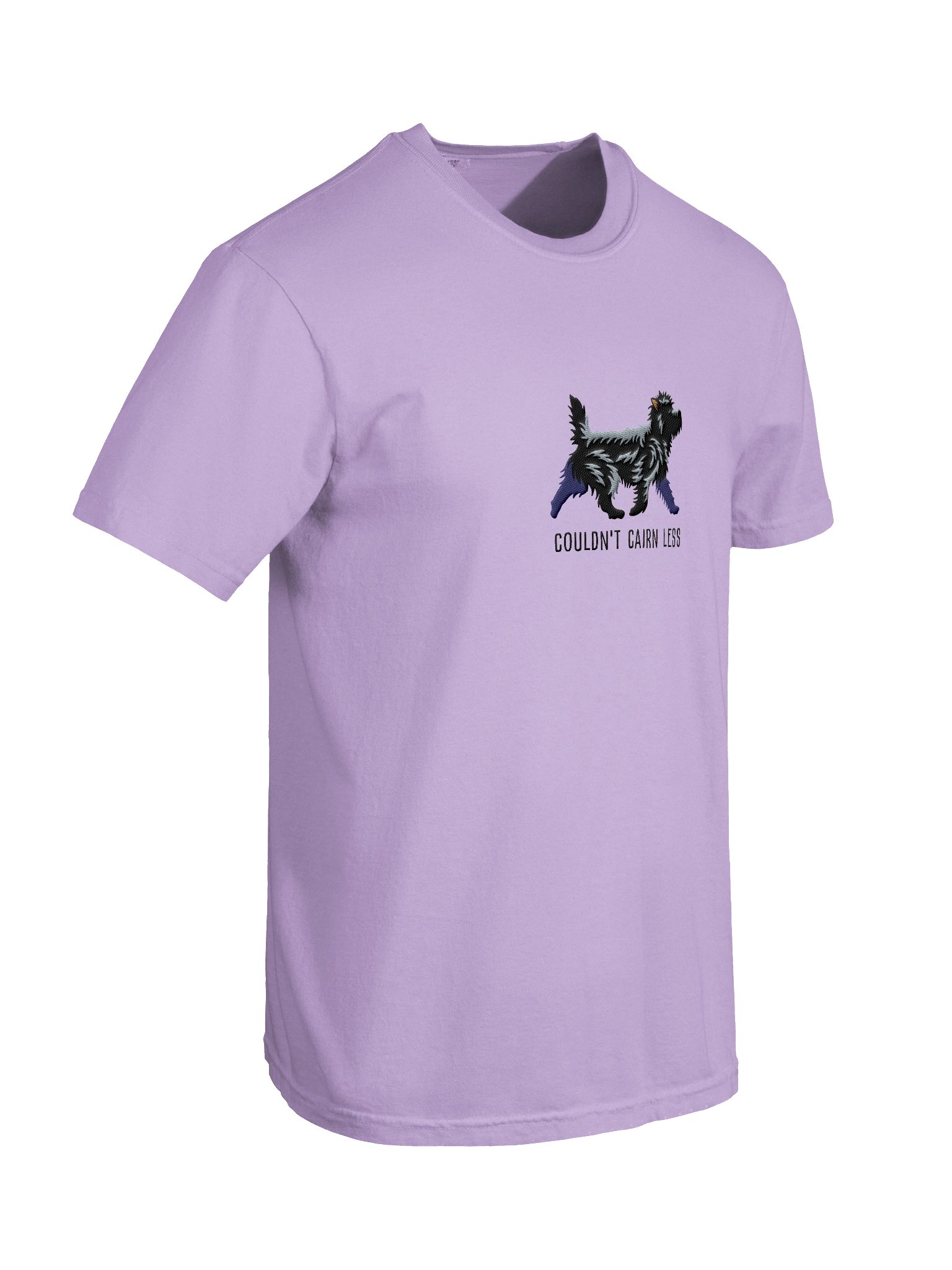 Couldn't Cairn Less T-Shirt(Embroidered) of a Cairn Terrier(Black) product image (11)