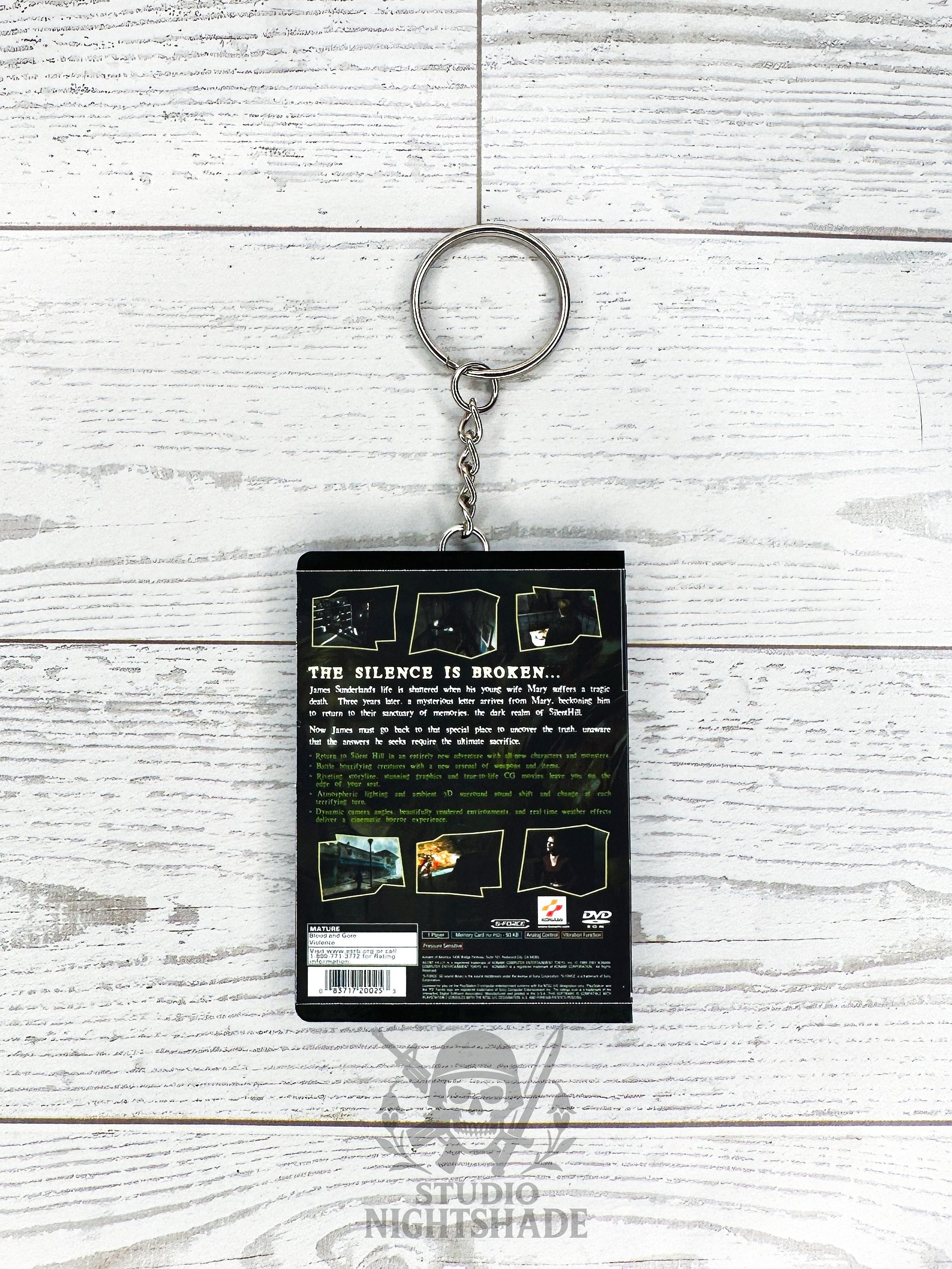 Playstation 2 Silent Hill 2 Inspired Mini Game Case Keychain product image (2)
