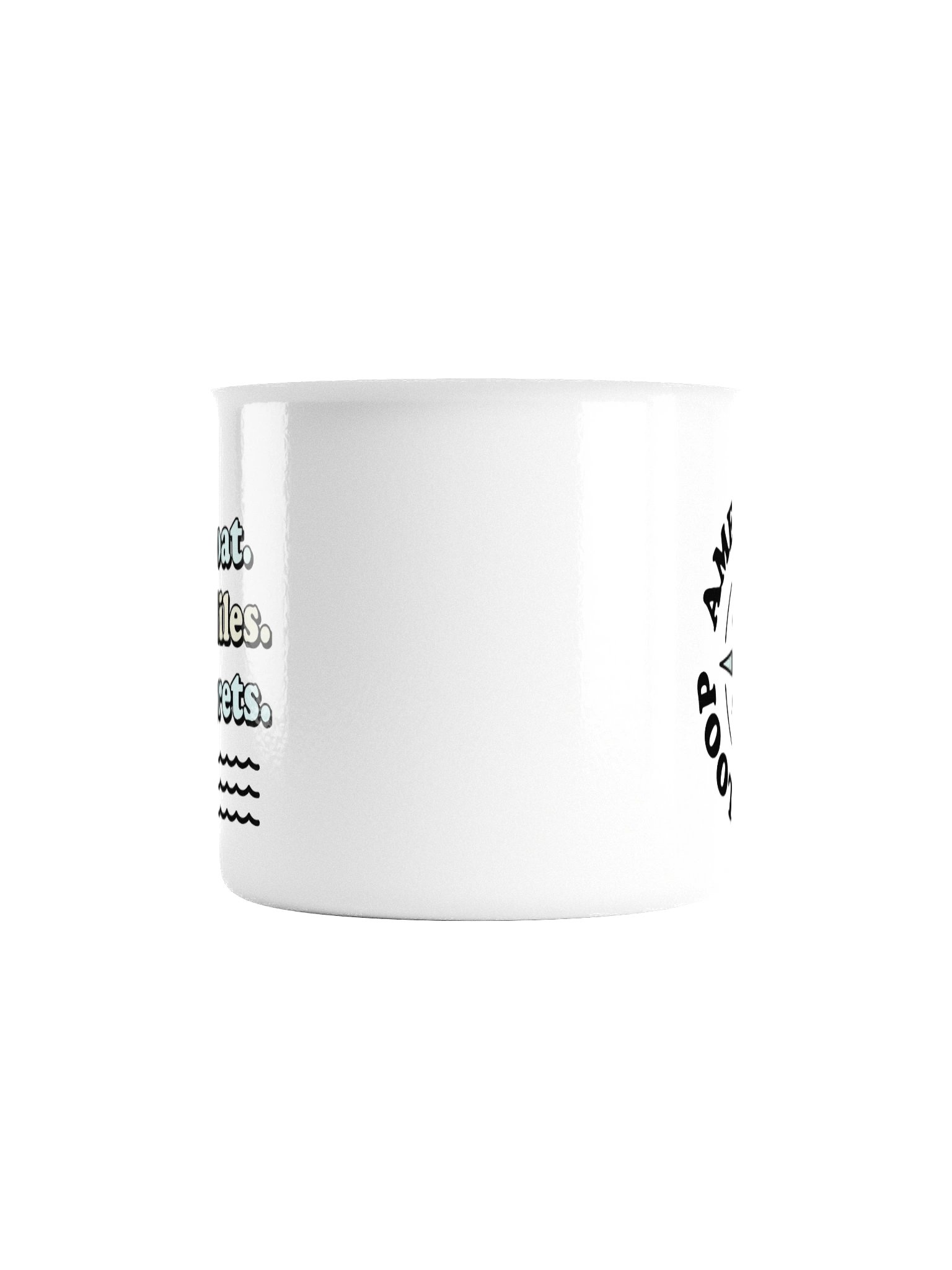 No Regrets Retro Enamel Mug product image (2)