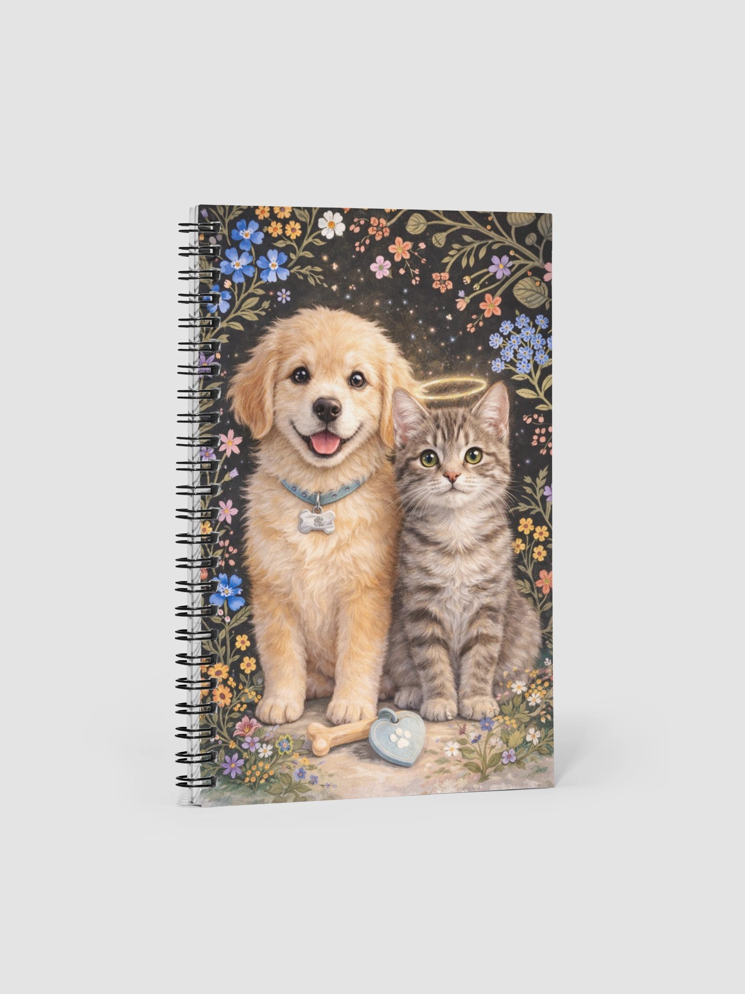 Whimsical Pet Friends Spiral Notebook product image (1)