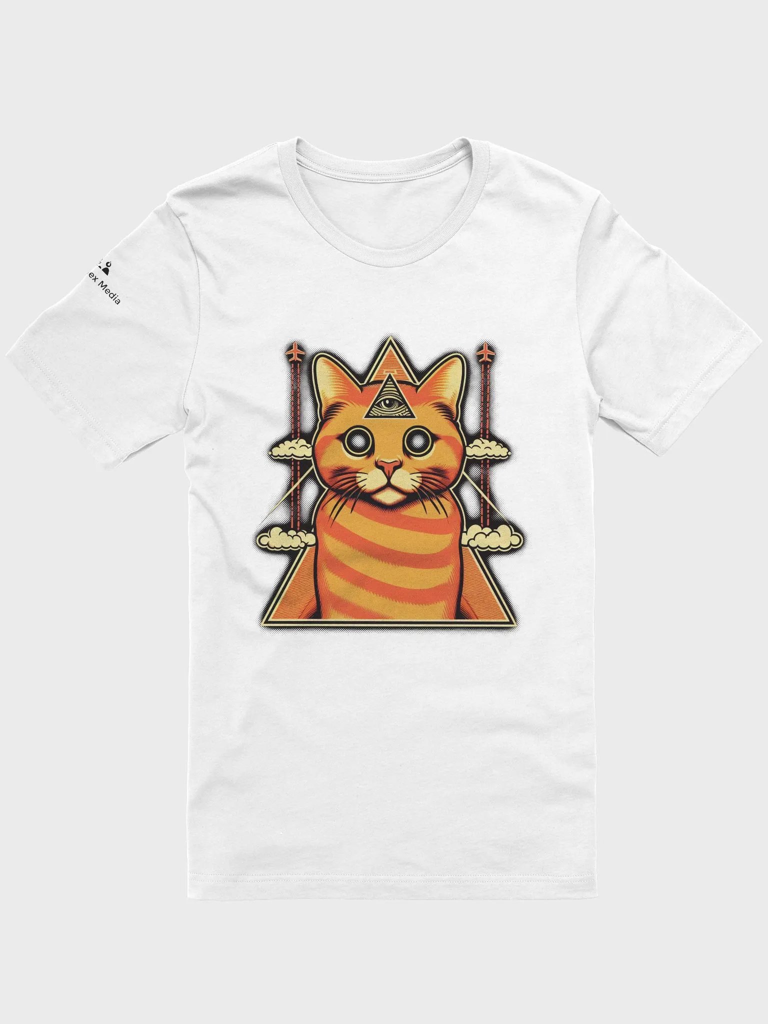 Illuminati Chemtrails Cat Tee - Light Colors product image (29)