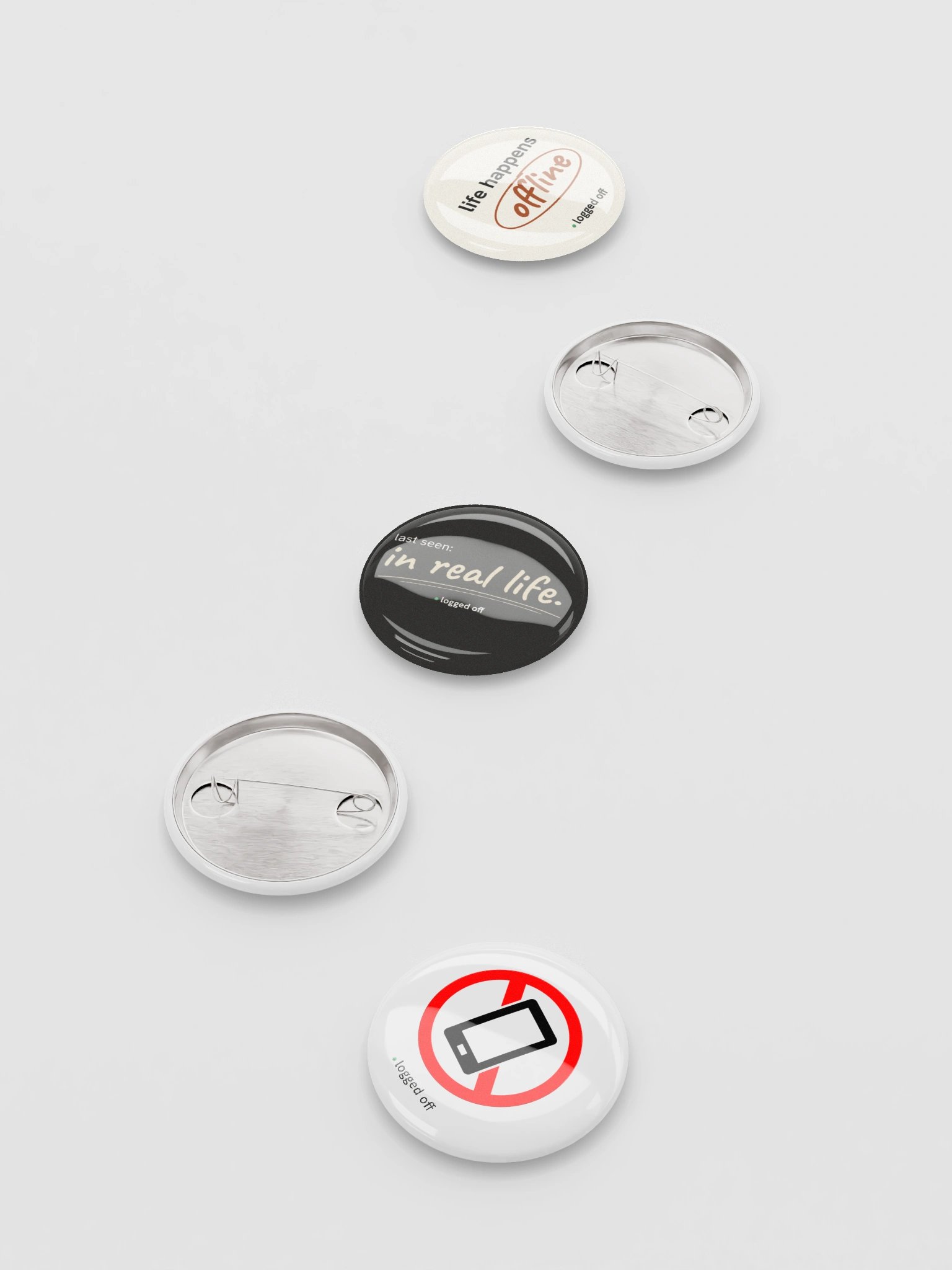 logged off pin button set product image (4)