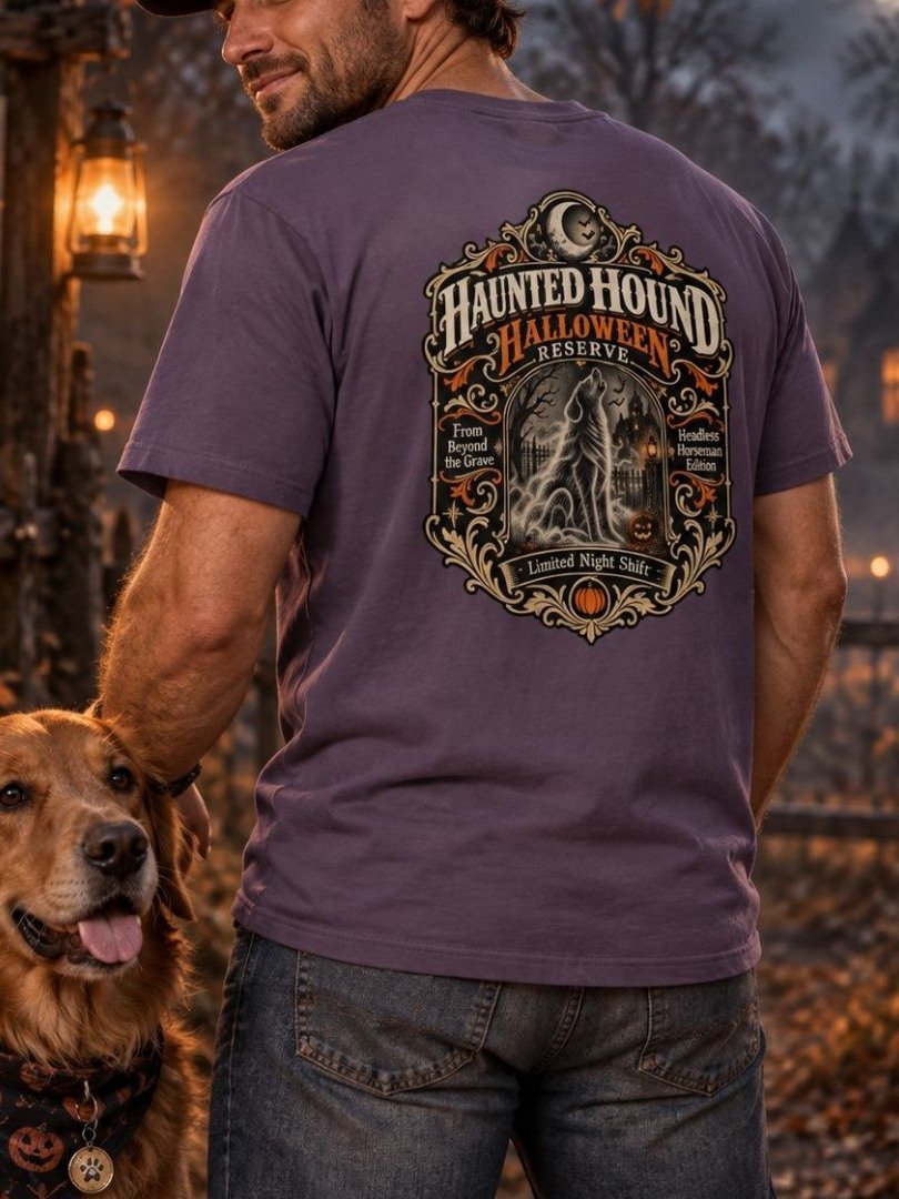 Haunted Hound Halloween Reserve Tee product image (1)