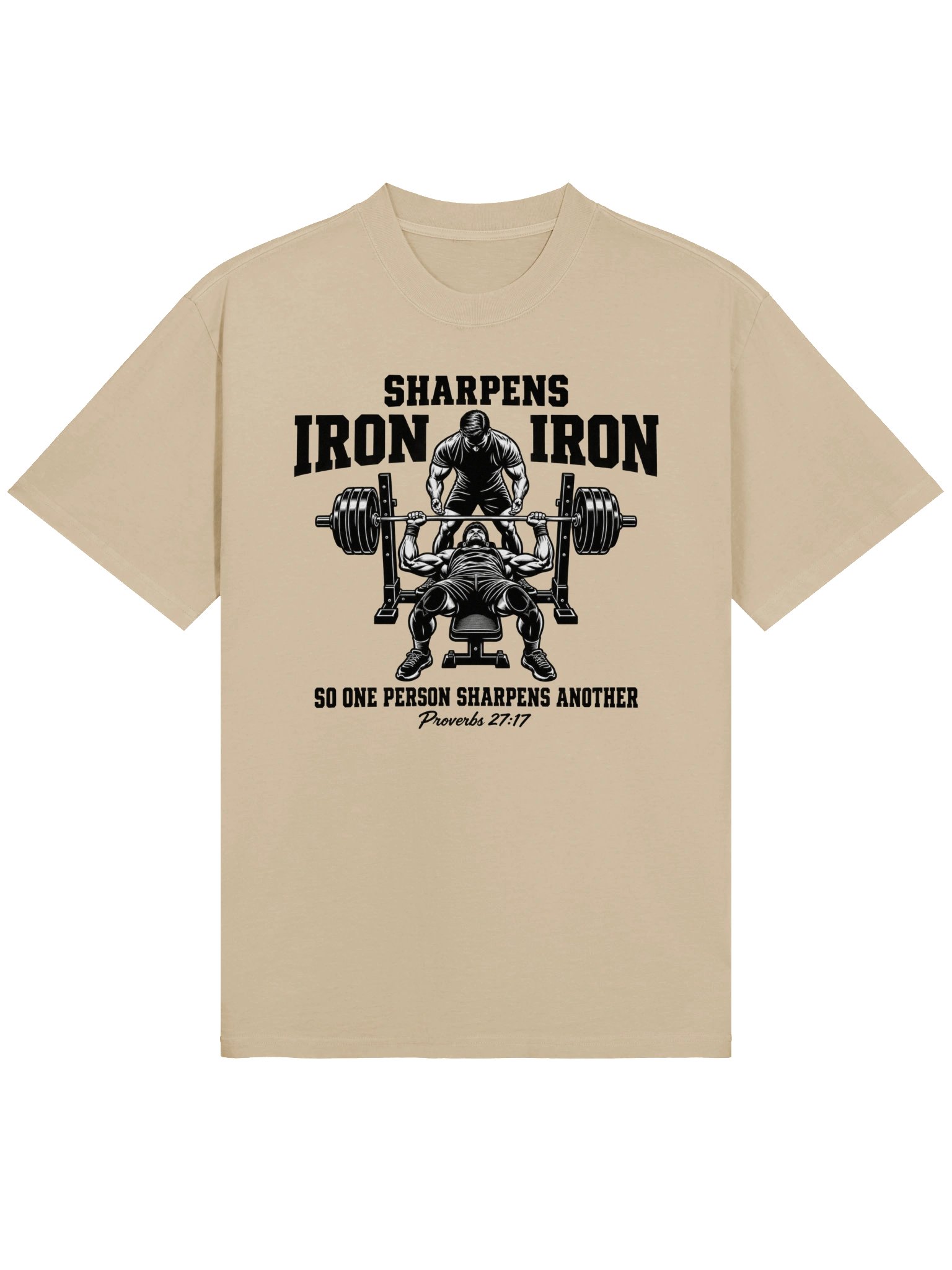 Iron Sharpens Iron Oversized Tee | Proverbs 27:17 product image (33)