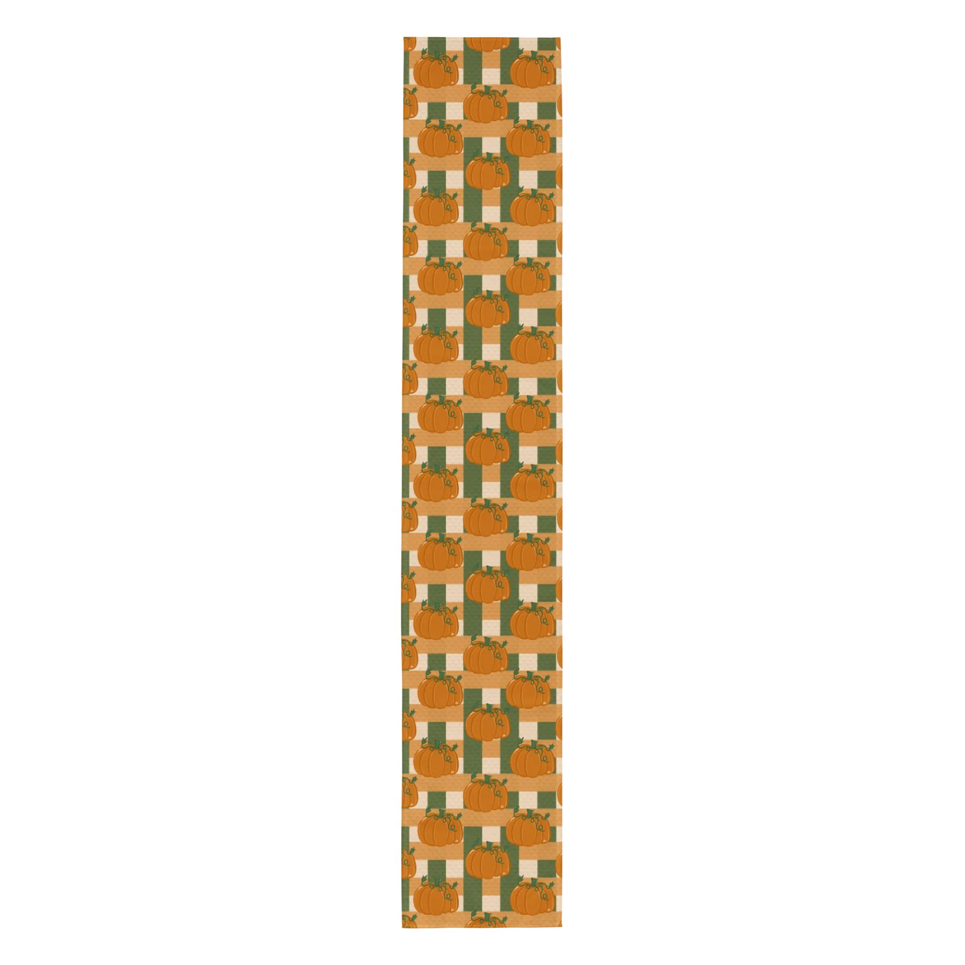 Pumpkin Plaid Pattern Table Runner product image (2)