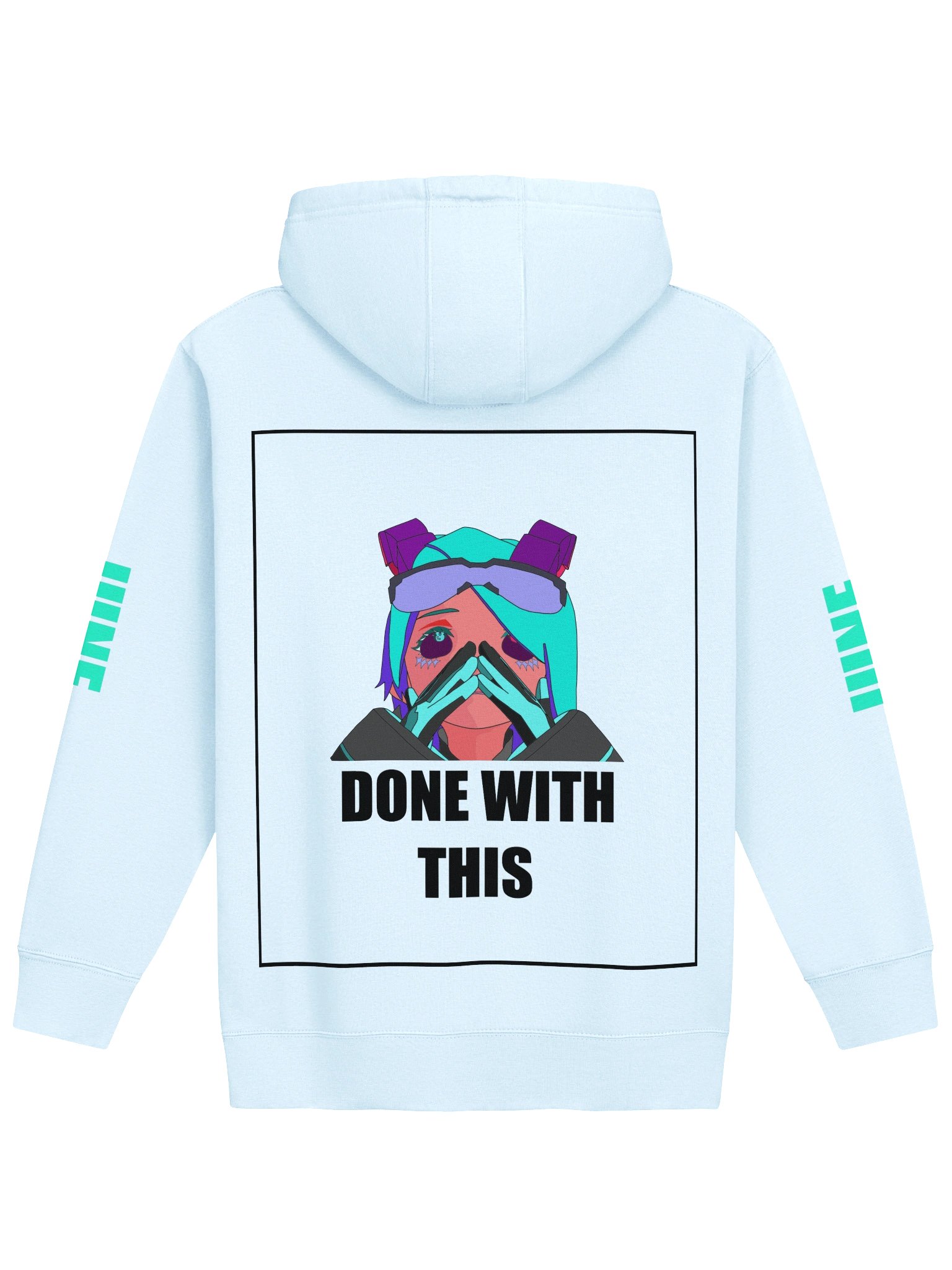 Done With This Hoodie - Black Outline product image (1)