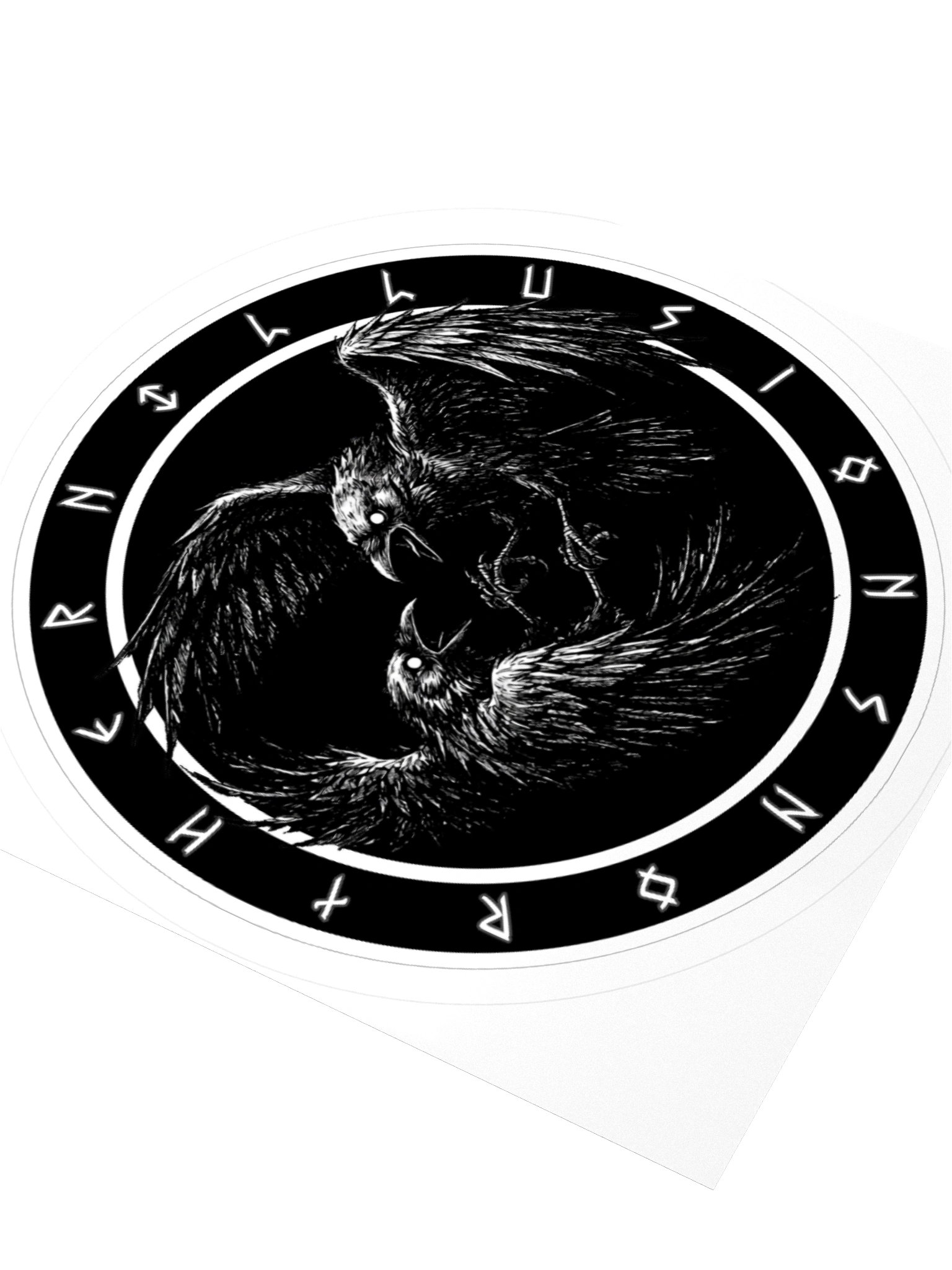 NORTHERN ILLUSIONS - Huginn & Muninn Vinyl Sticker product image (9)