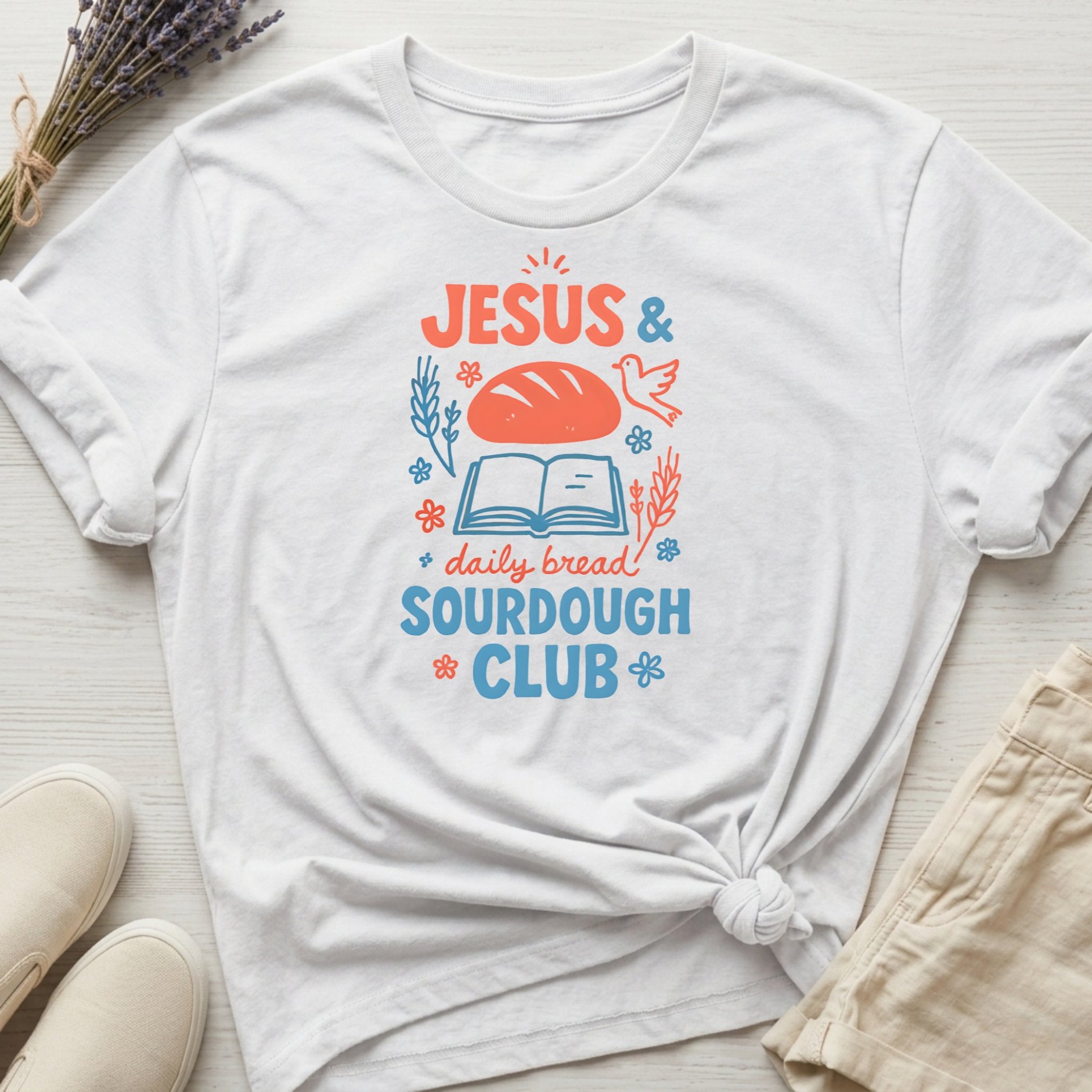 Jesus & Sourdough Club Organic T-Shirt product image (13)