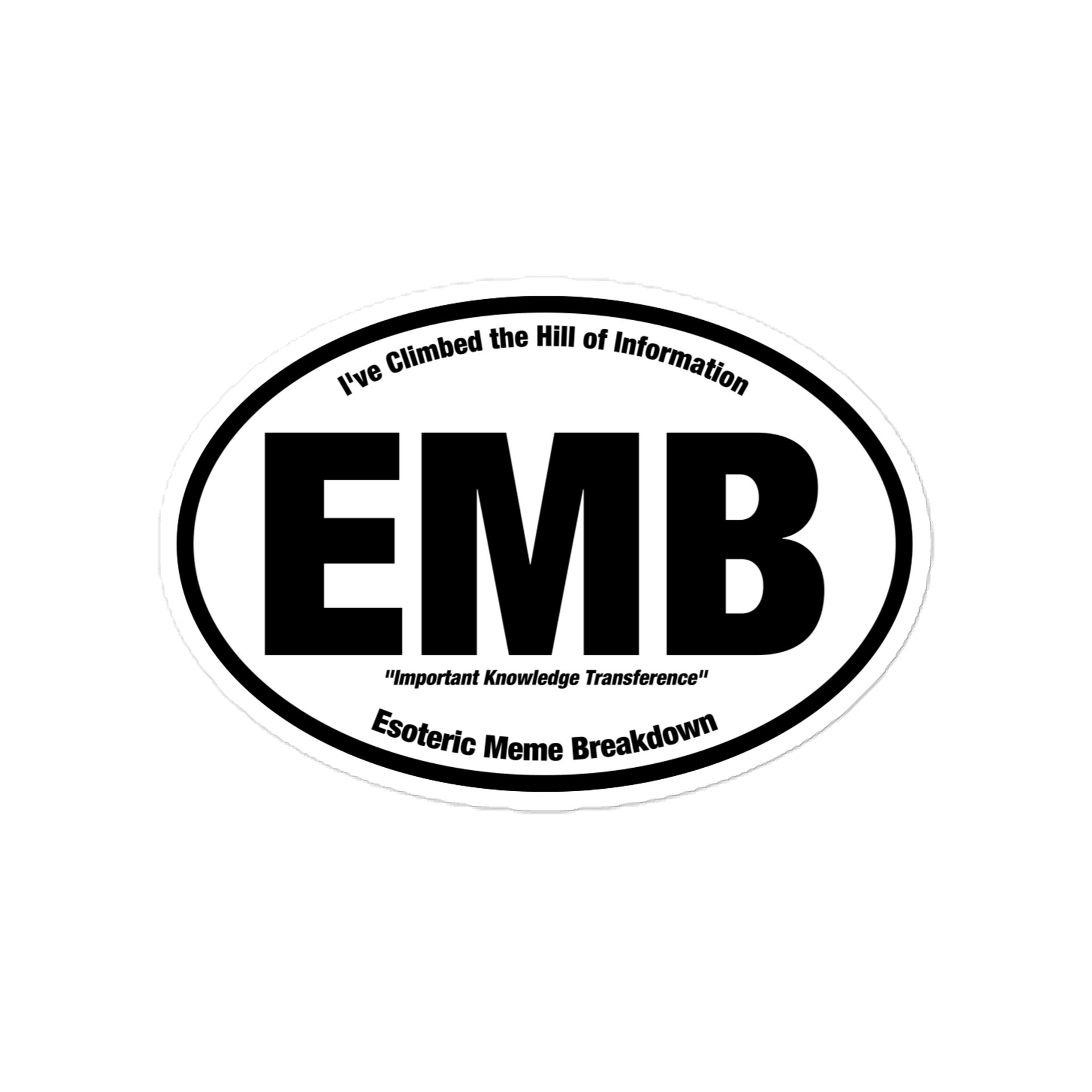 Esoteric Meme Breakdown die-cut sticker product image (1)