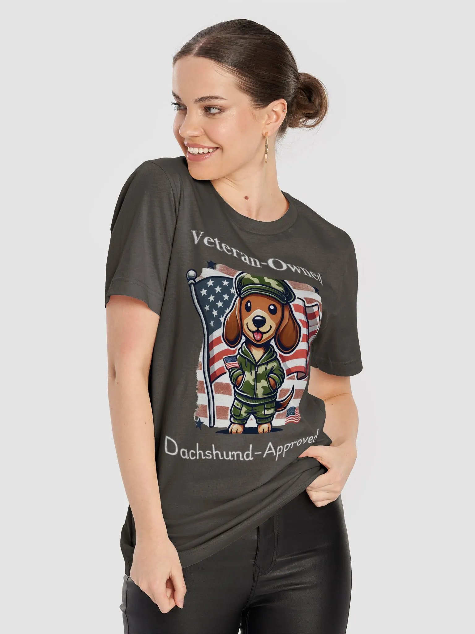 Veteran-Owned, Dachshund-Approved T-Shirt product image (8)