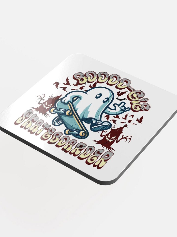 Boooo-gie Skateboarder Cork Coaster product image (1)