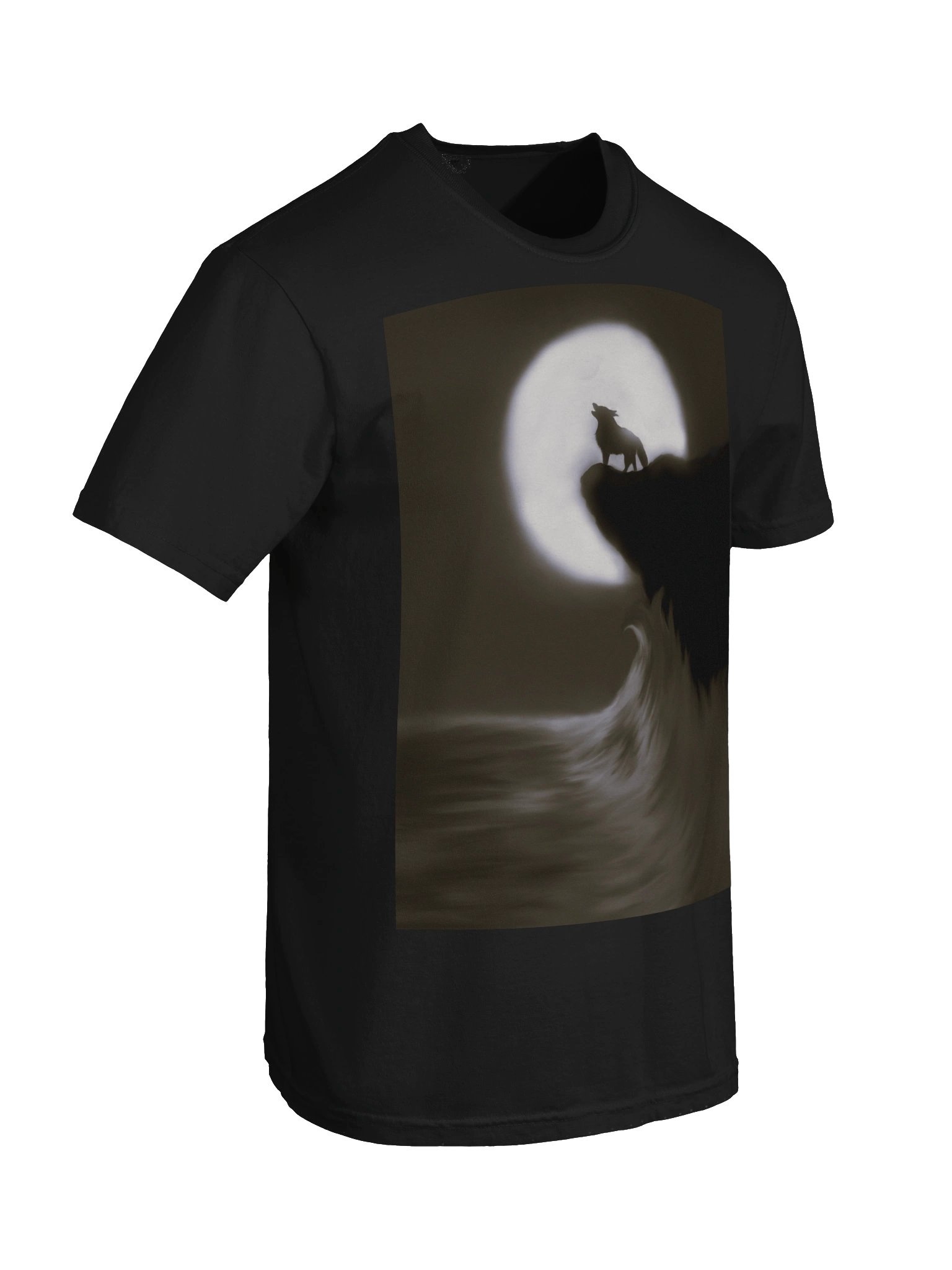 "Wolf on Cliff" T-Shirt. Men's Comfort Colors Garment-Dyed Heavyweight T-Shirt product image (5)