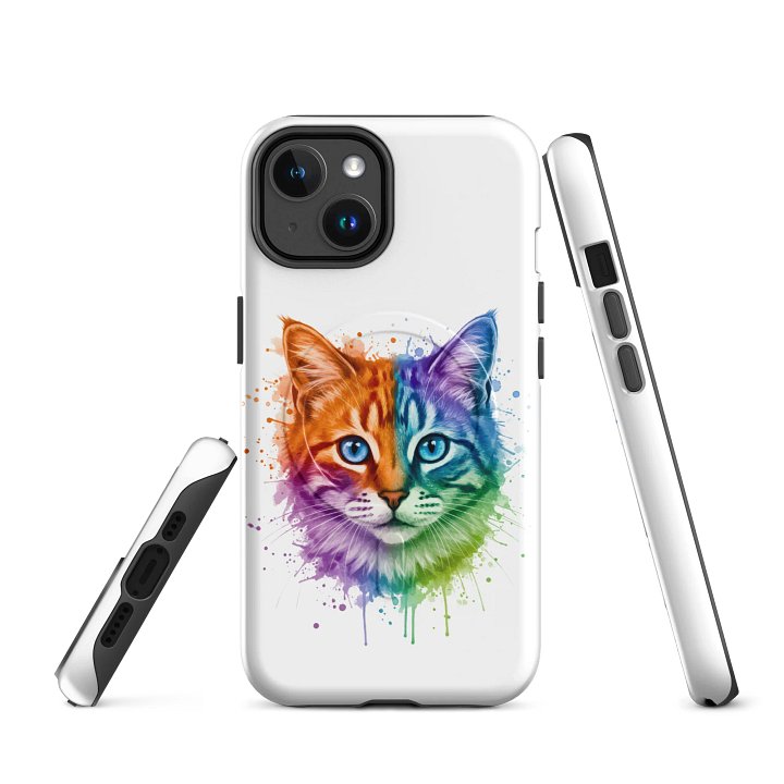 Watercolor Splash Cat Face iPhone® MagSafe® Case product image (1)