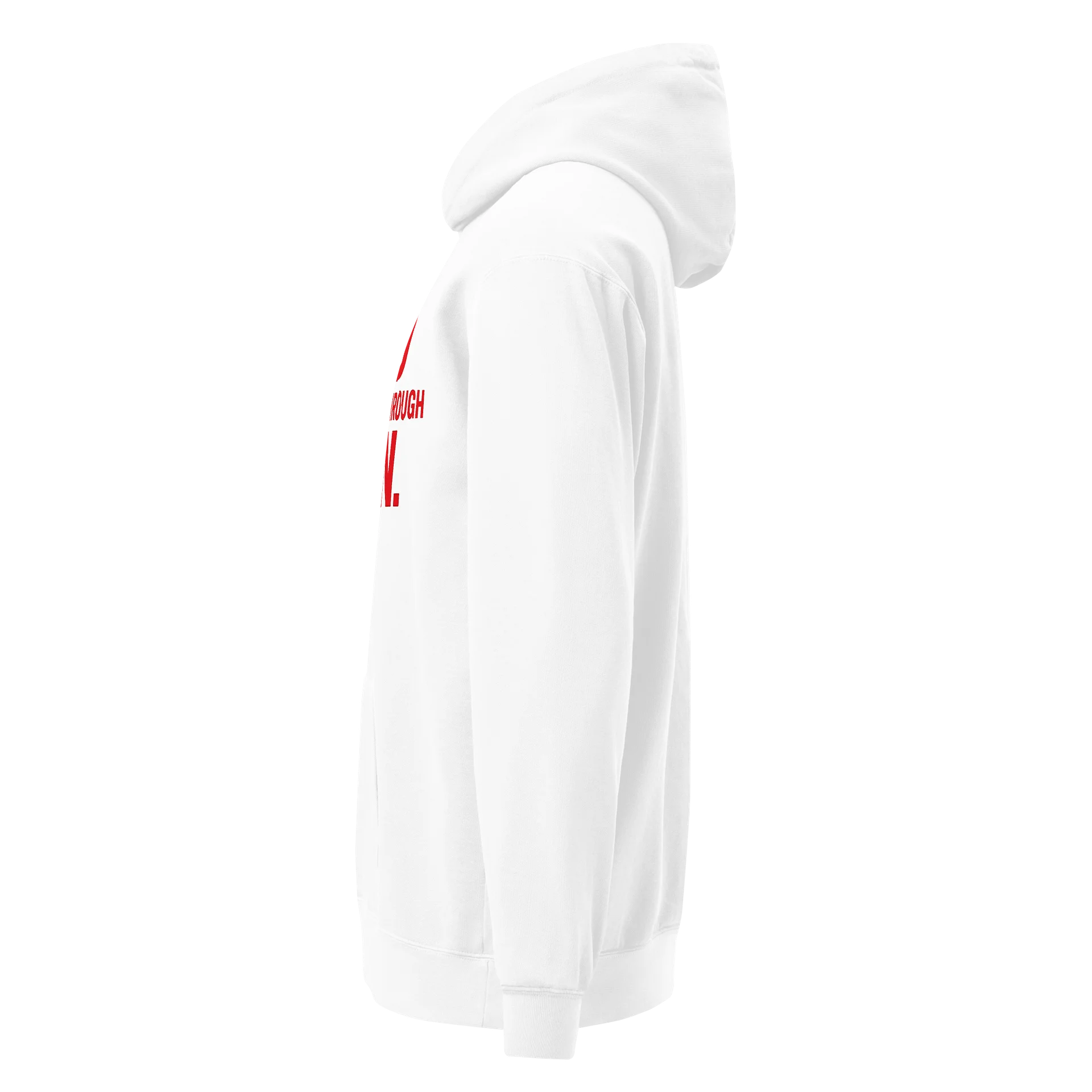 God Brought Me Through Pain — White Hoodie product image (5)