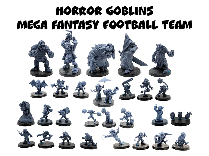 Horror Goblin Mega Fantasy Football Team - UGNI Miniatures product image (1)
