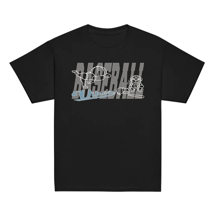 Baseball Cat (Baseball Vibes) - Unisex Youth Heavyweight T-shirt product image (2)