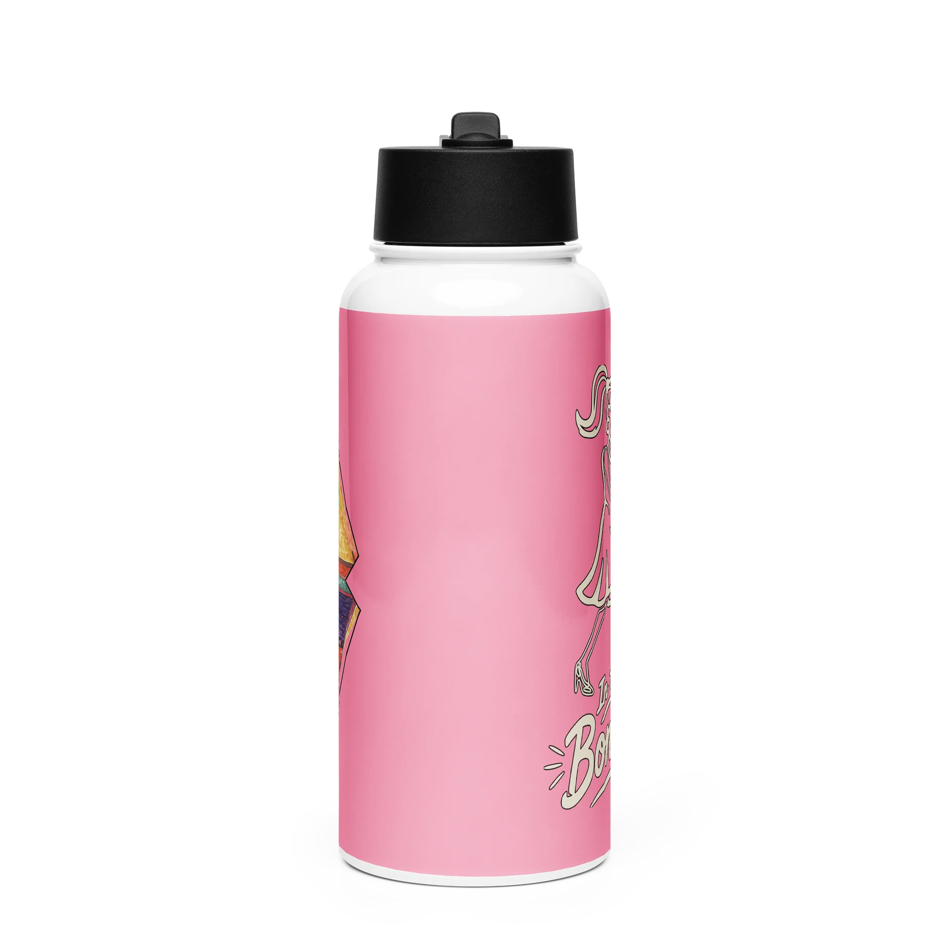 In the Bone Zone Pink Water Bottle product image (1)