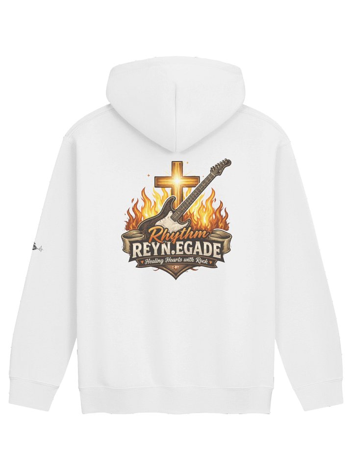 Flaming Guitar Rhythm Hoodie product image (6)