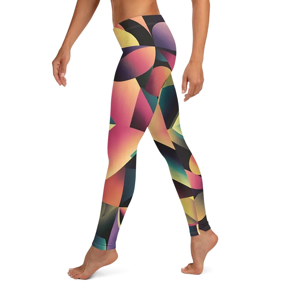 Abstract Lithographic Pattern Design leggings - V7 product image (6)