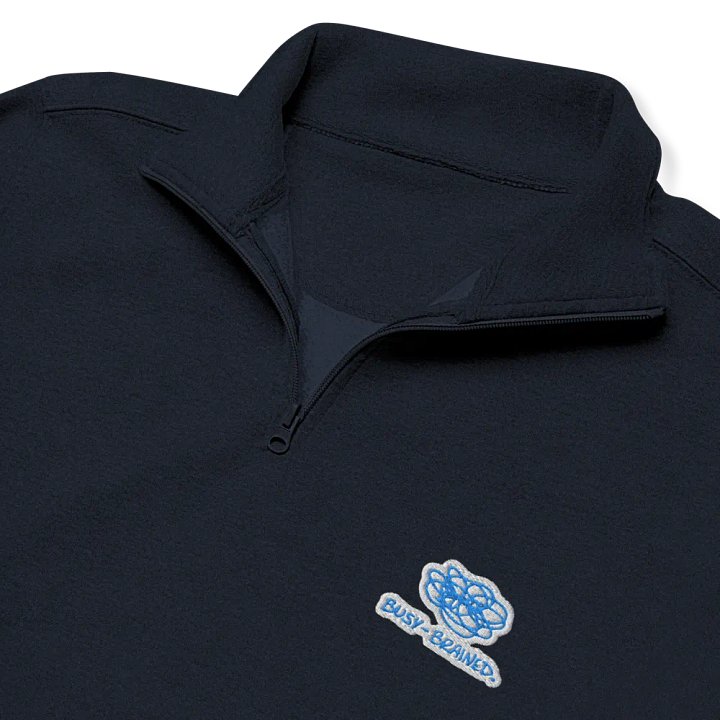 BUSY-BRAINED (aqua bubble design) embroidered quarter zip product image (11)