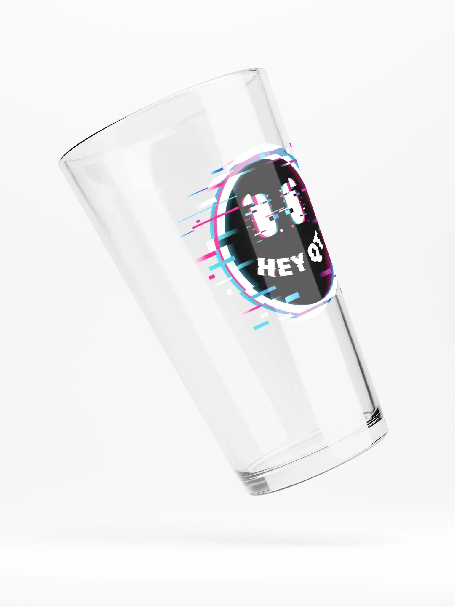 Glitch Hey QT Pint Glass product image (4)