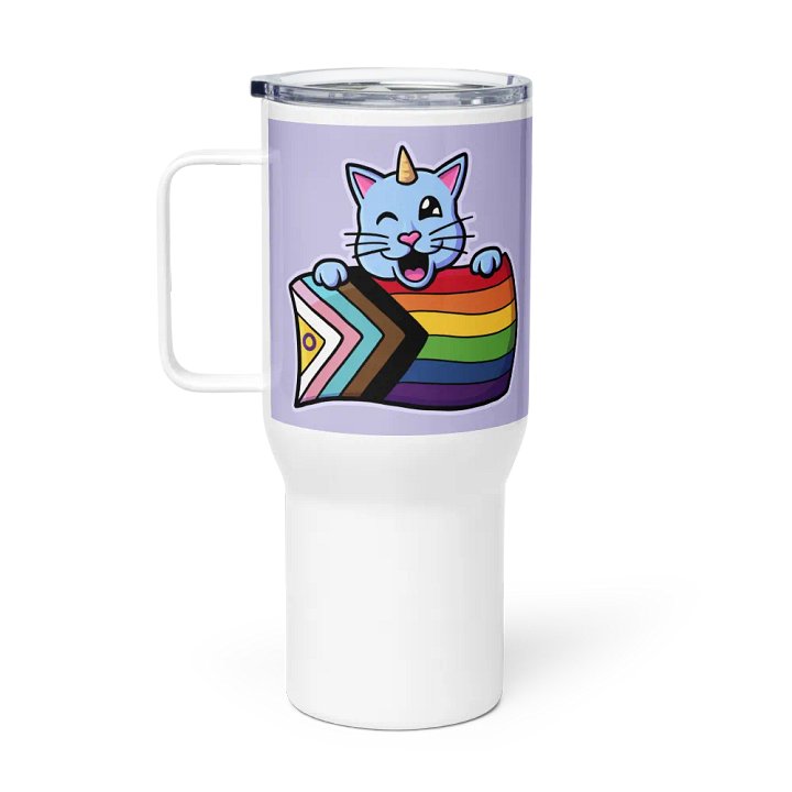 Progress Pride Kittycorn Travel Mug product image (2)