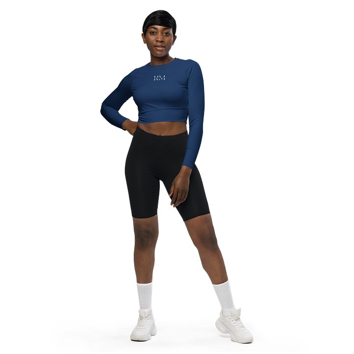 KC Cropped Longsleeve -dark blue- product image (1)