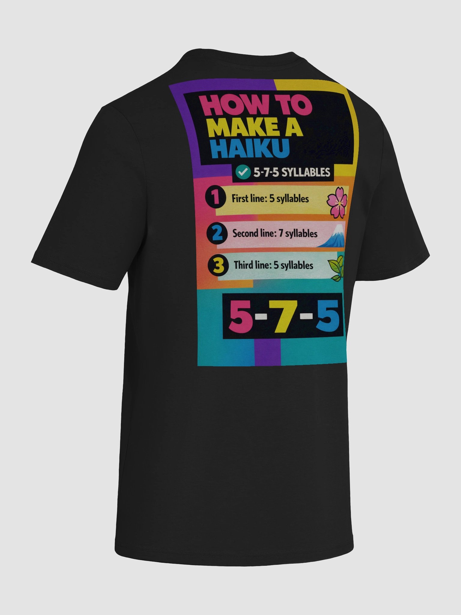 HOW TO 5-7-5 HAIKU POSTER TEE product image (10)