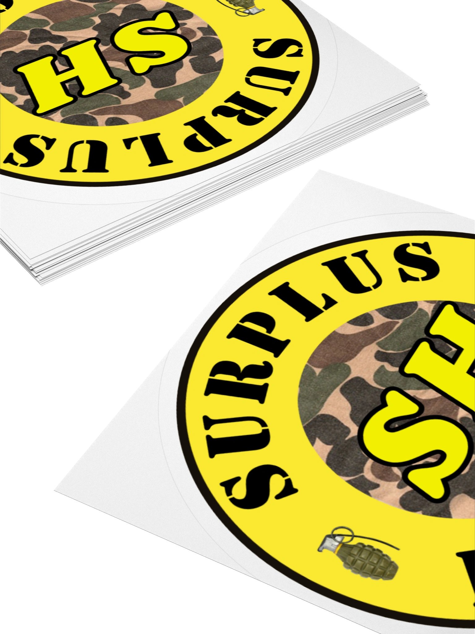 SH Camo Round Sticker product image (7)